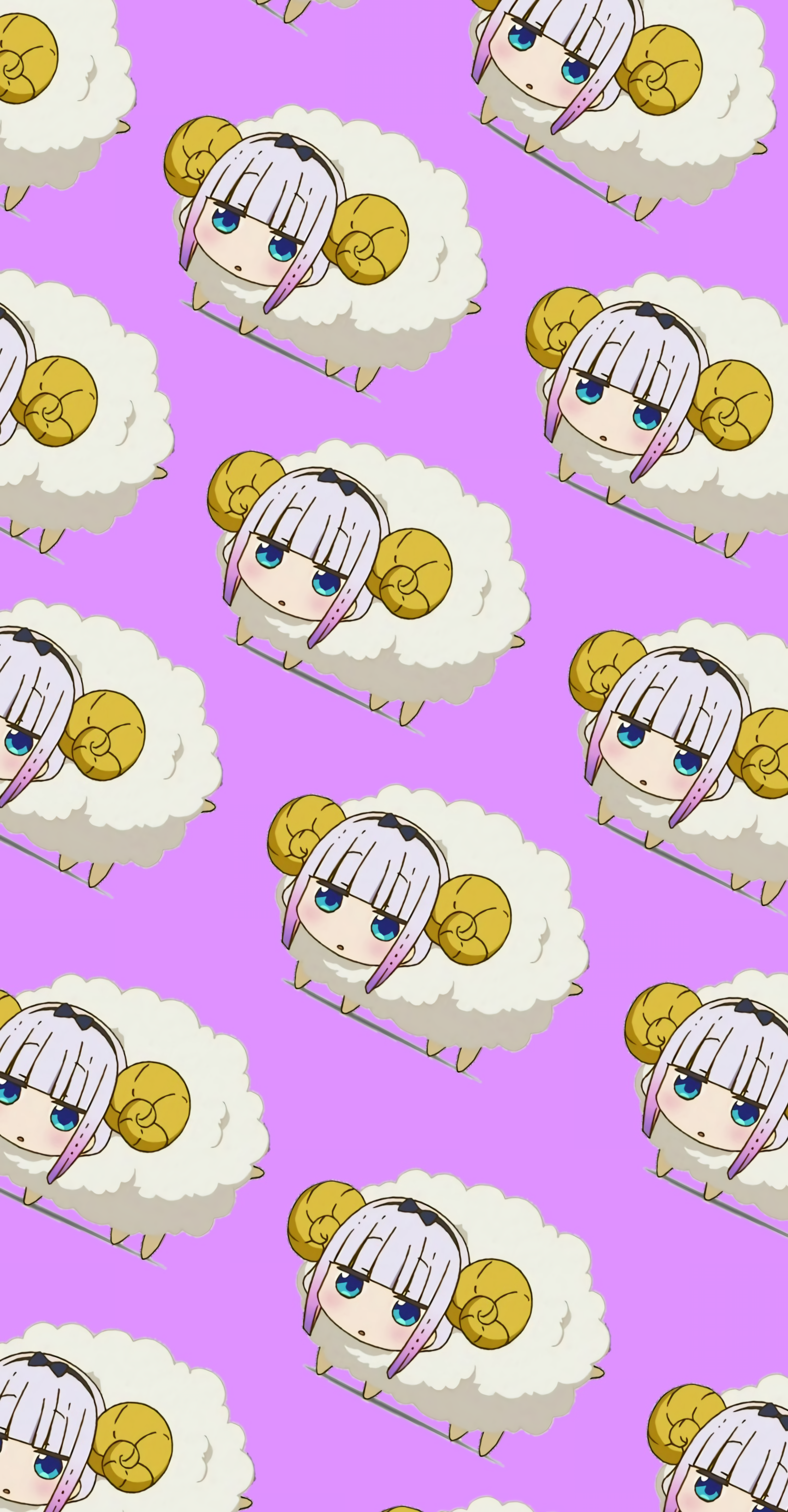 Kanna Kamui from Kobayashi-san Chi no Maid Dragon as sheep HD Phone Wallpaper