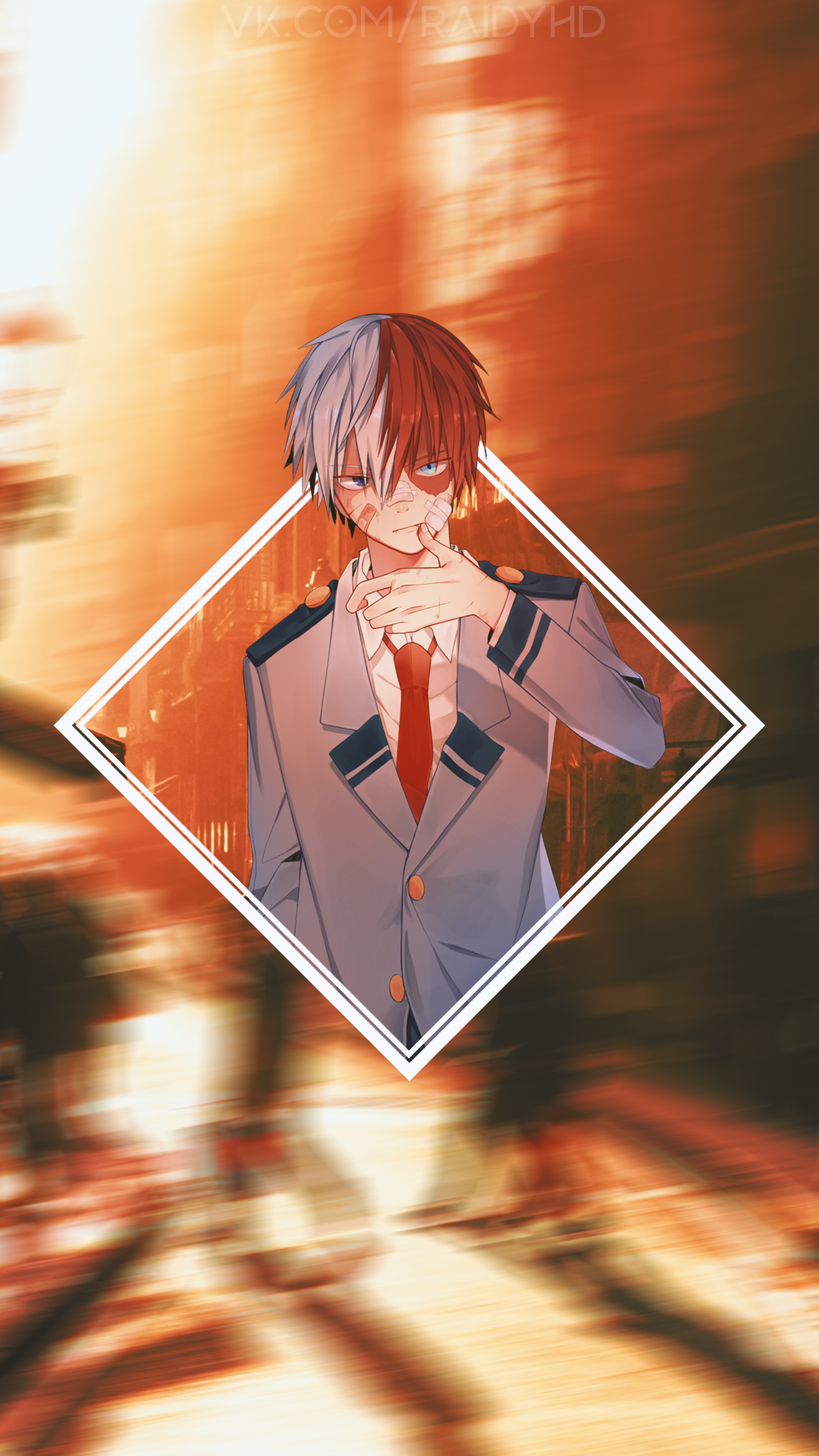 Shouto Todoroki from Boku no Hero Academia HD Phone Wallpaper