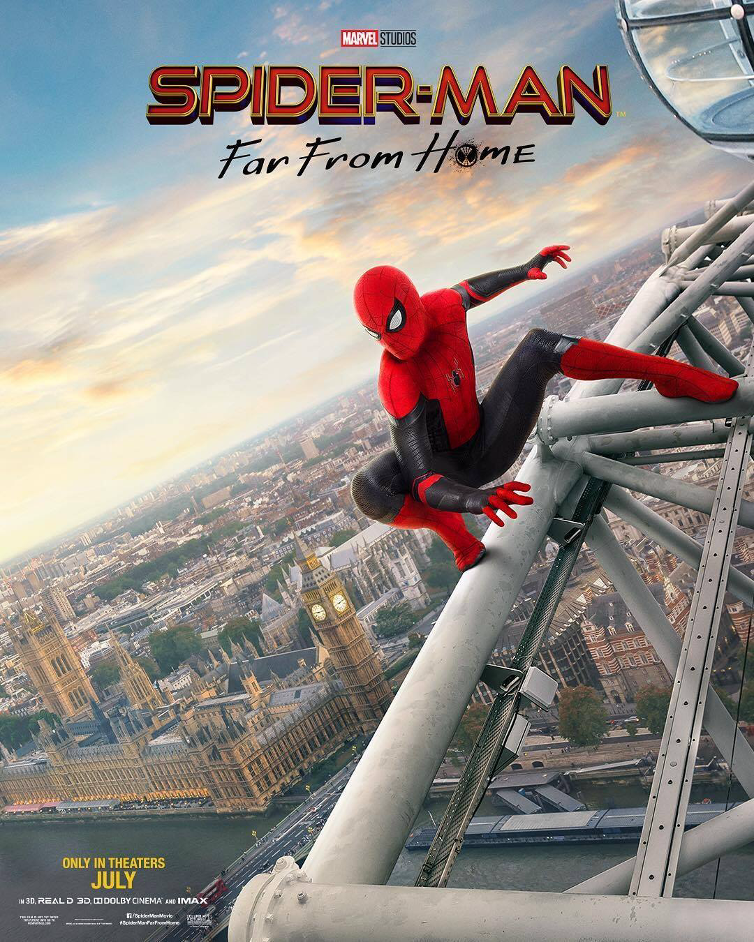 Spider-Man: Far From Home movie poster with Tom Holland HD Phone Wallpaper