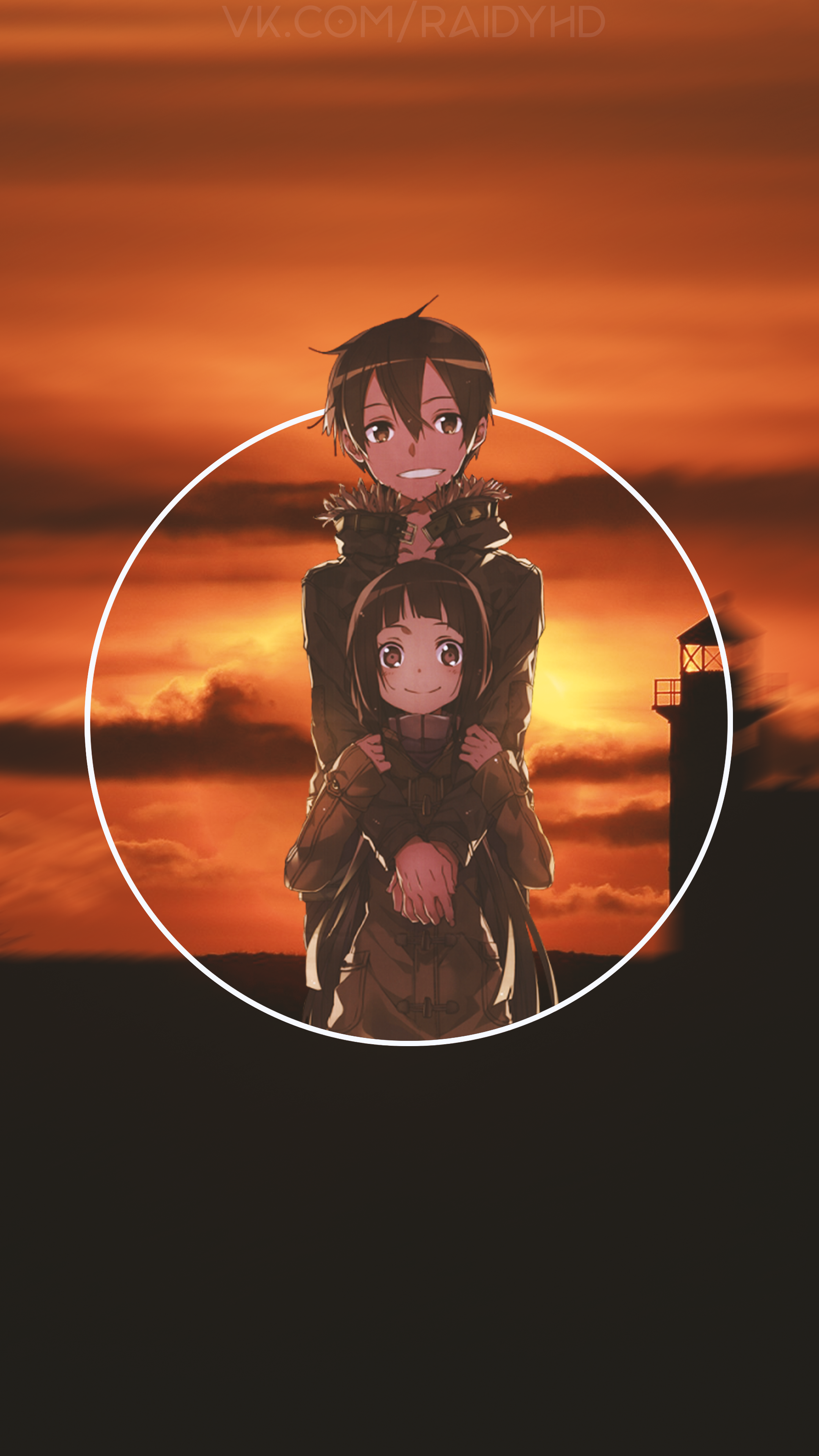 Kirigaya Kazuto and Asuna Yuuki from Sword Art Online HD Phone Wallpaper