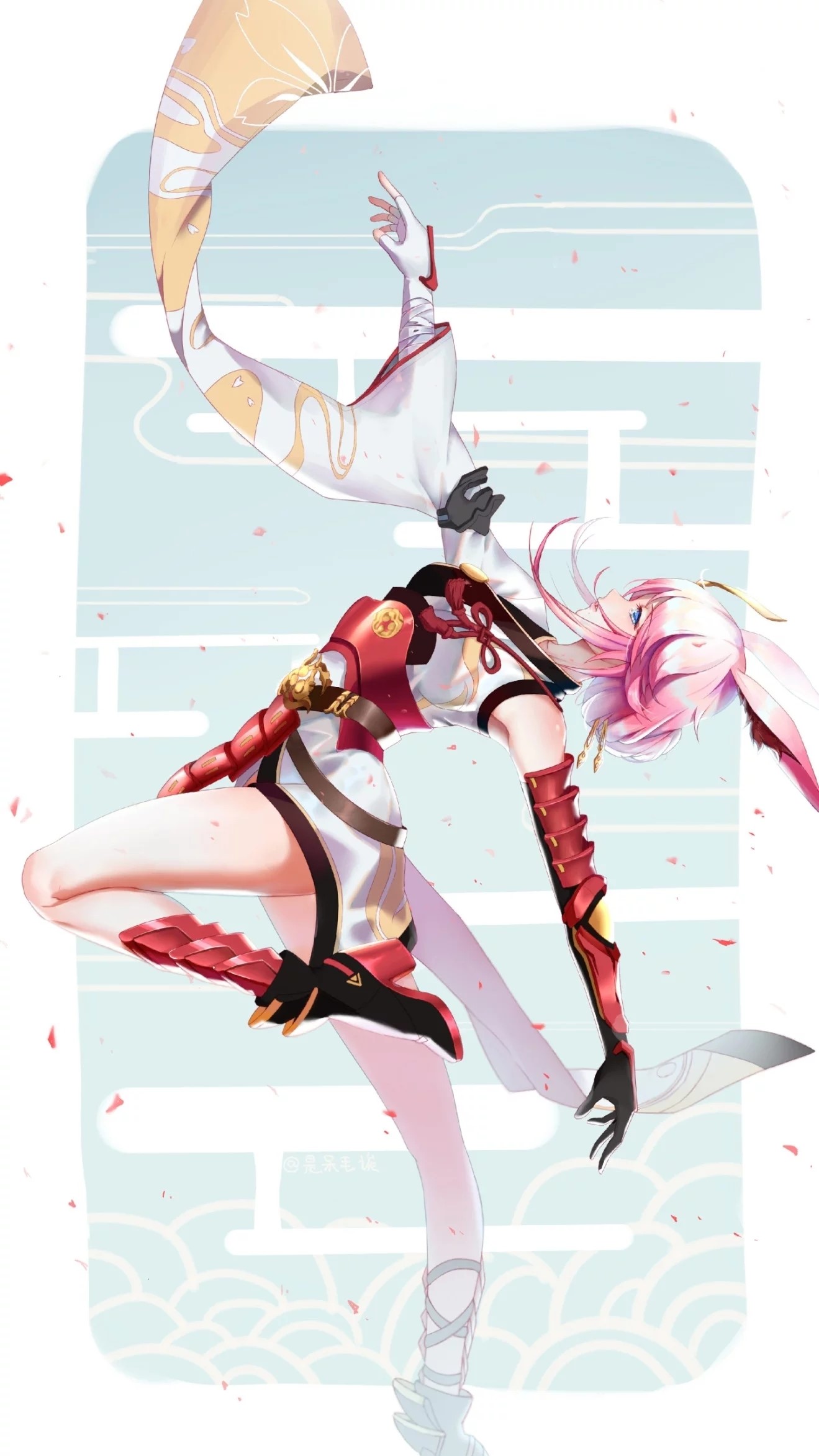 Anime girl with pink hair from Honkai Impact 3rd HD Phone Wallpaper