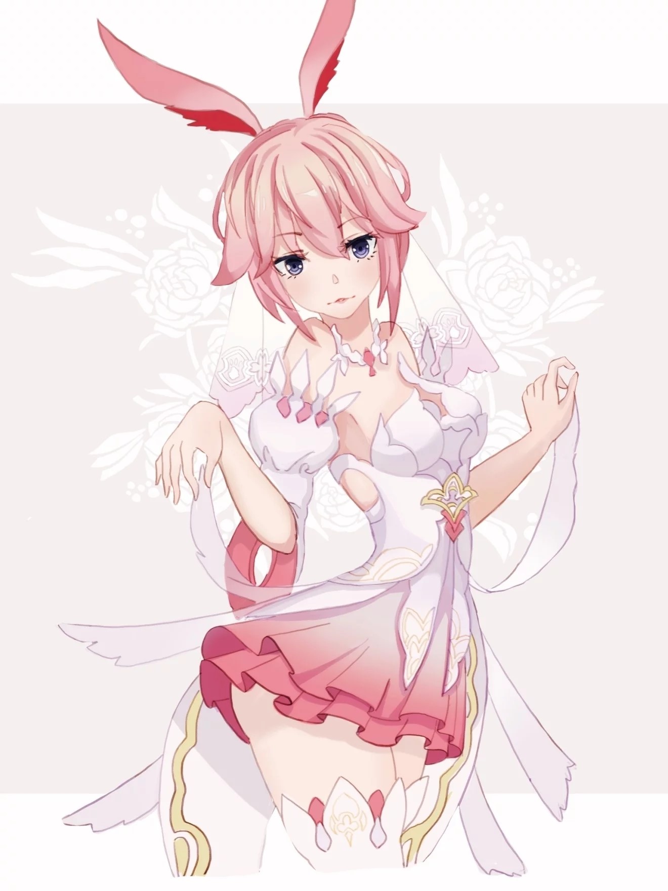 Yae Sakura from Honkai Impact 3rd with bunny ears HD Phone Wallpaper