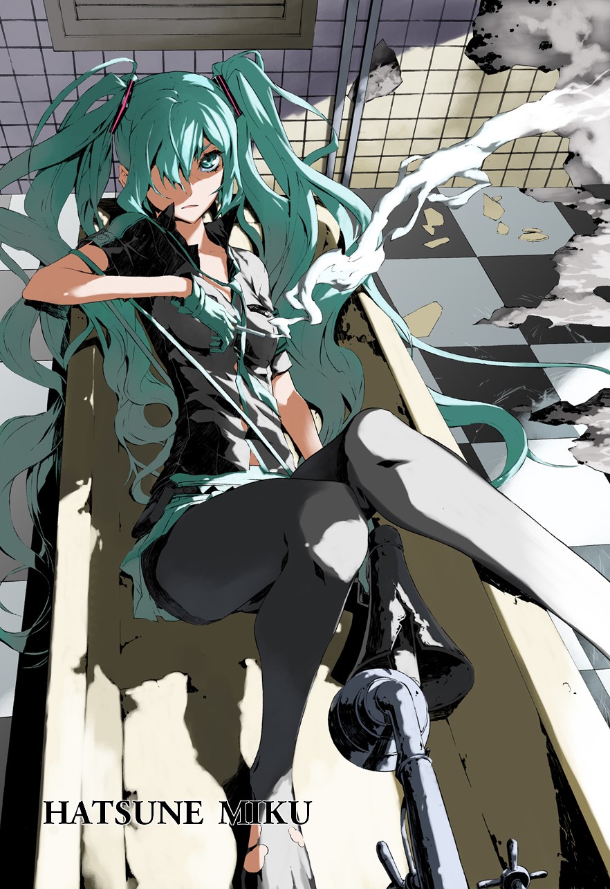 Hatsune Miku from Vocaloid HD Phone Wallpaper