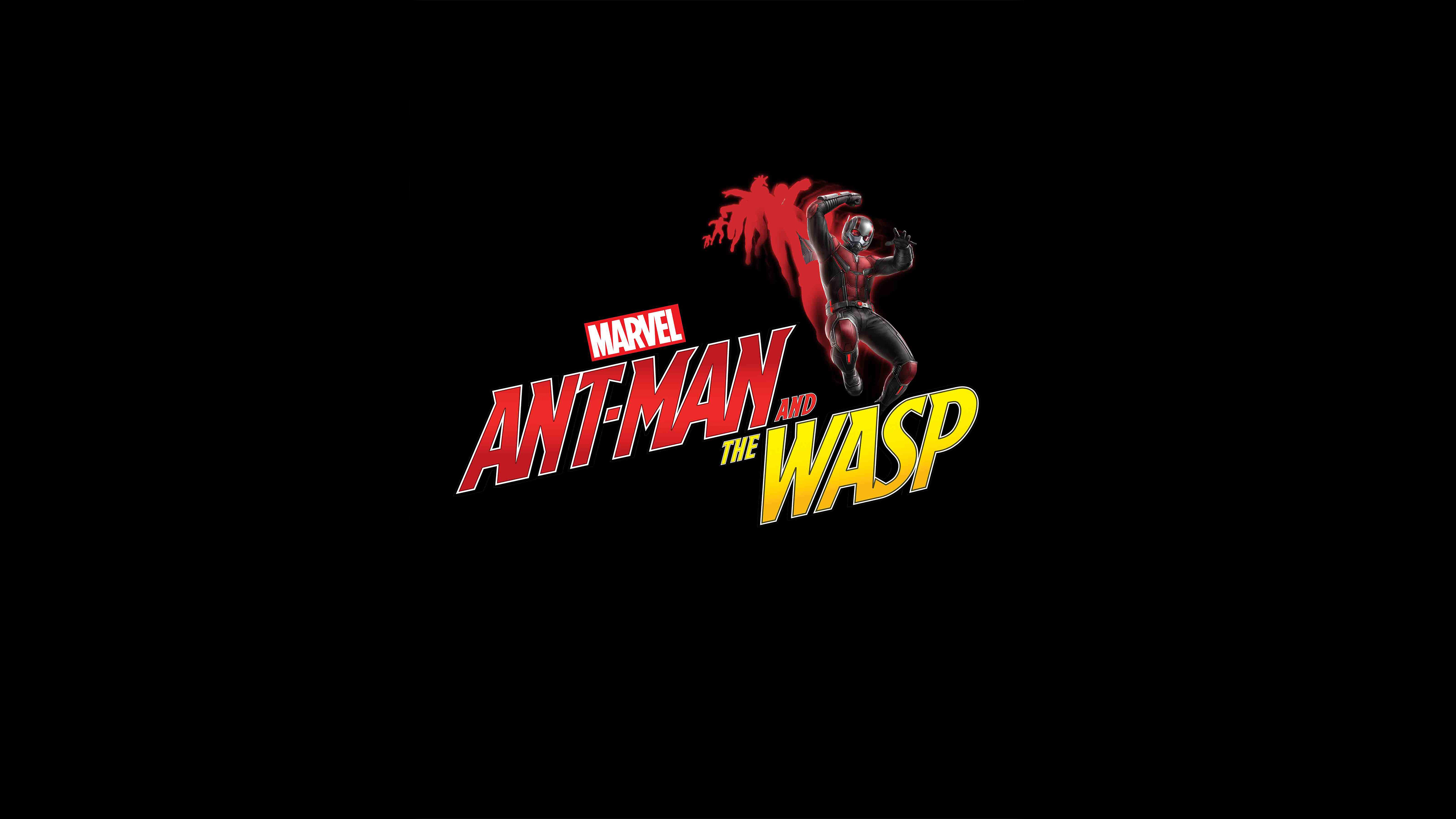4K Ant-Man and the Wasp Marvel Logo HD Wallpaper