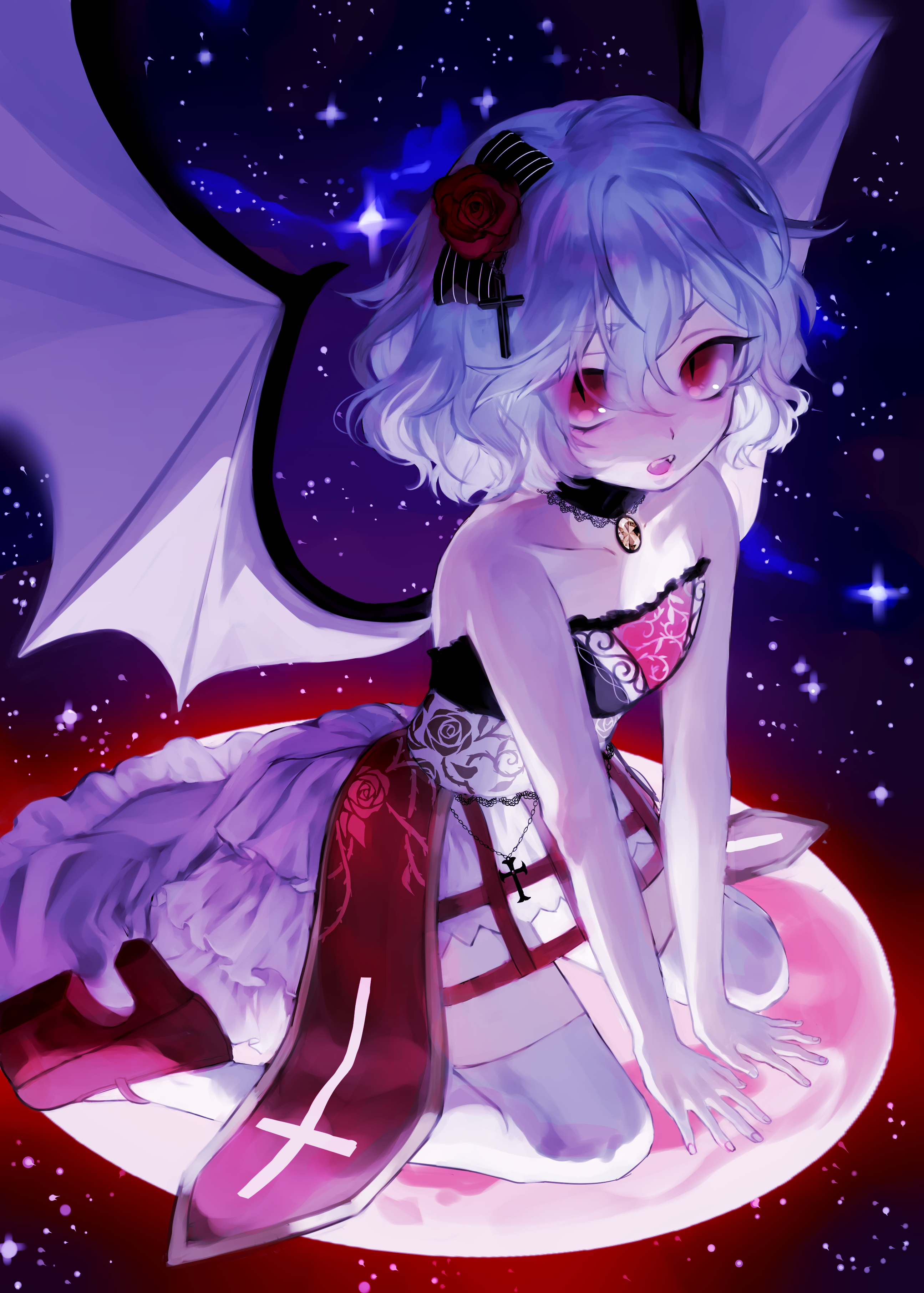 Remilia Scarlet from Touhou HD Phone Wallpaper