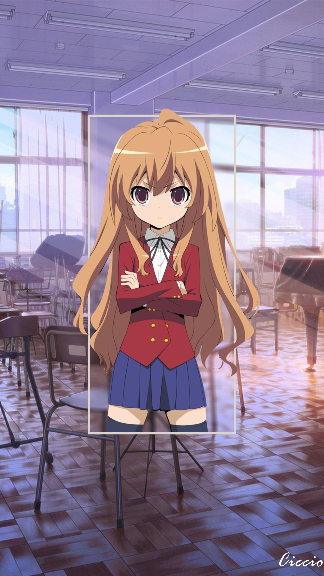 Taiga Aisaka in Classroom HD Phone Wallpaper