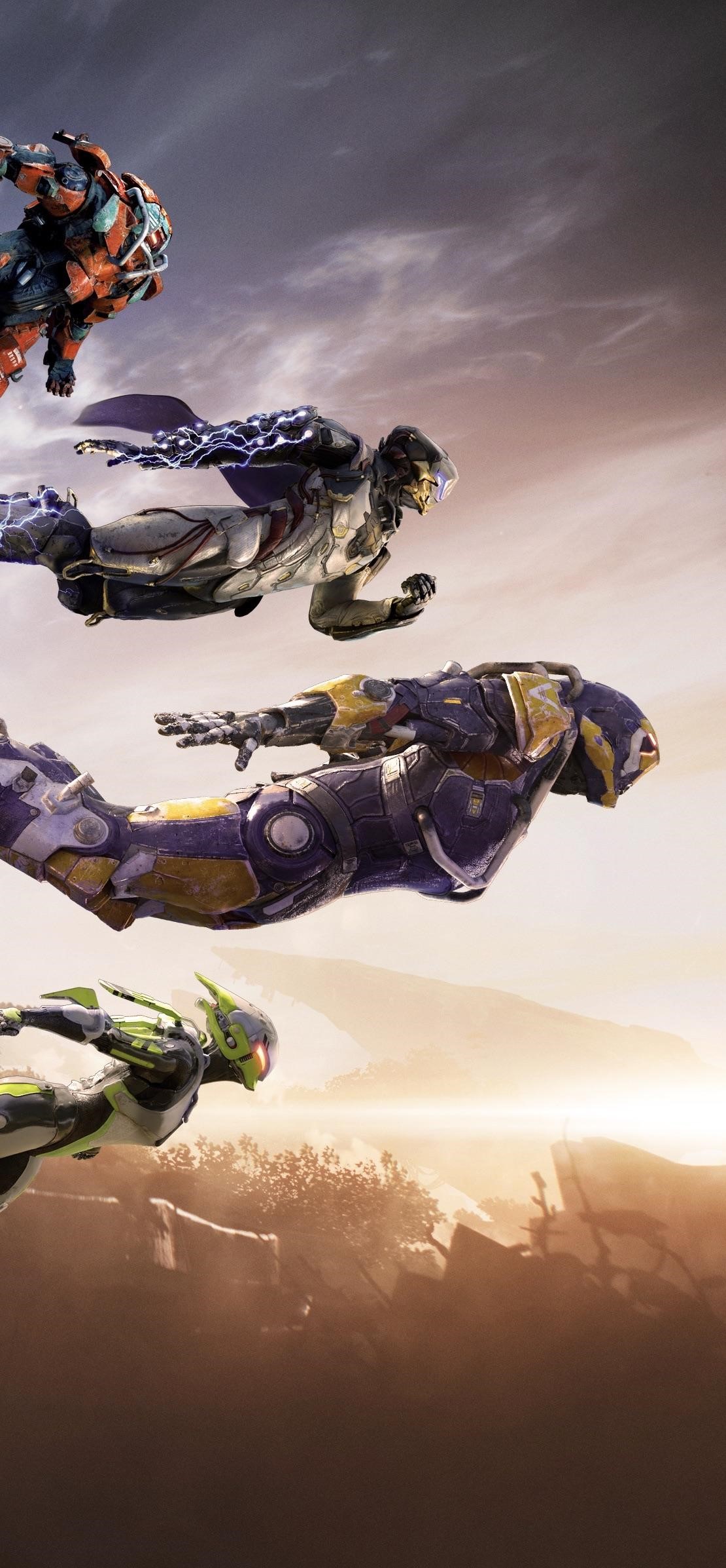 Four Javelins flying in Anthem video game HD Phone Wallpaper