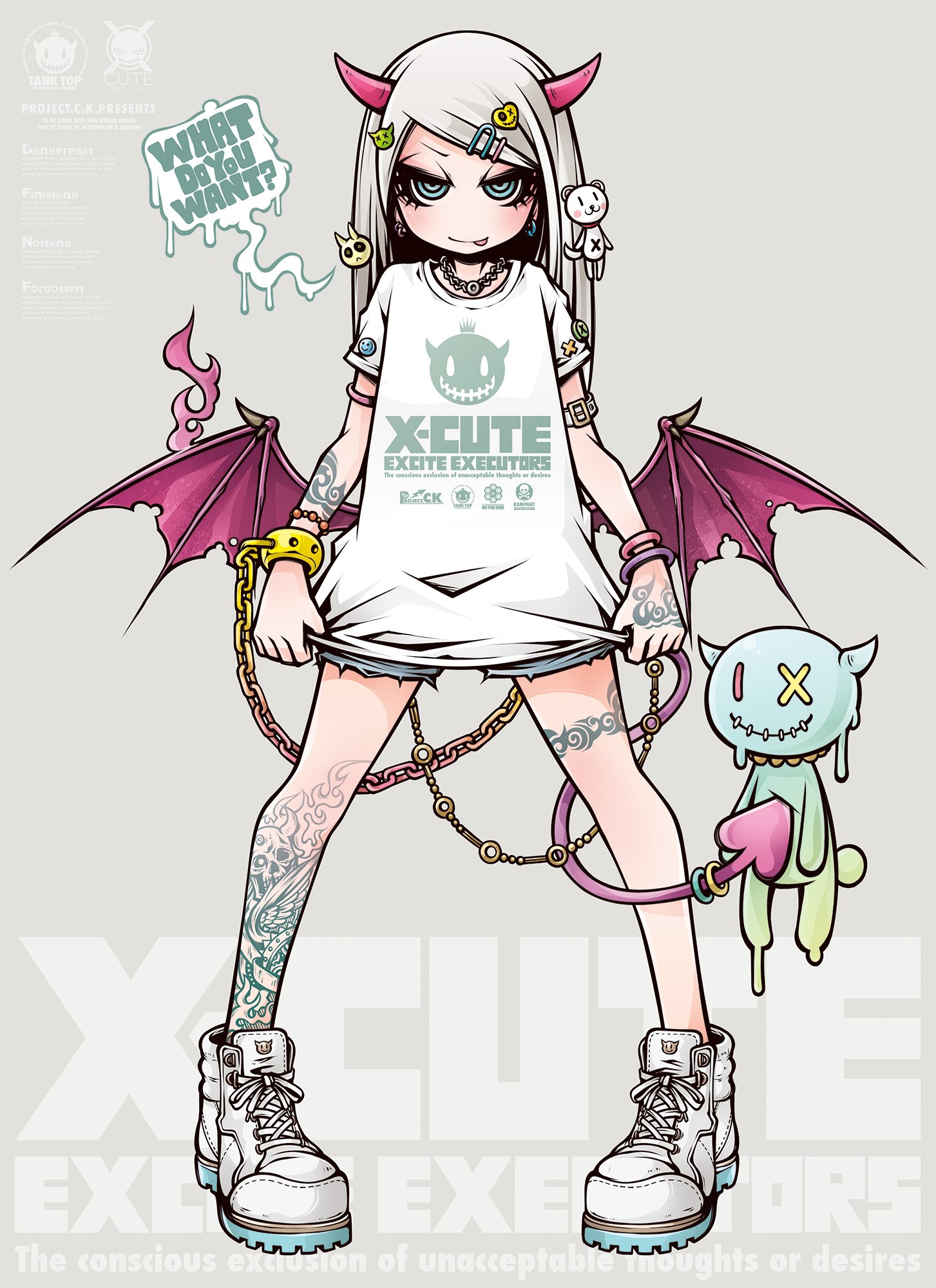X-CUTE Excite Executors Anime Girl HD Phone Wallpaper