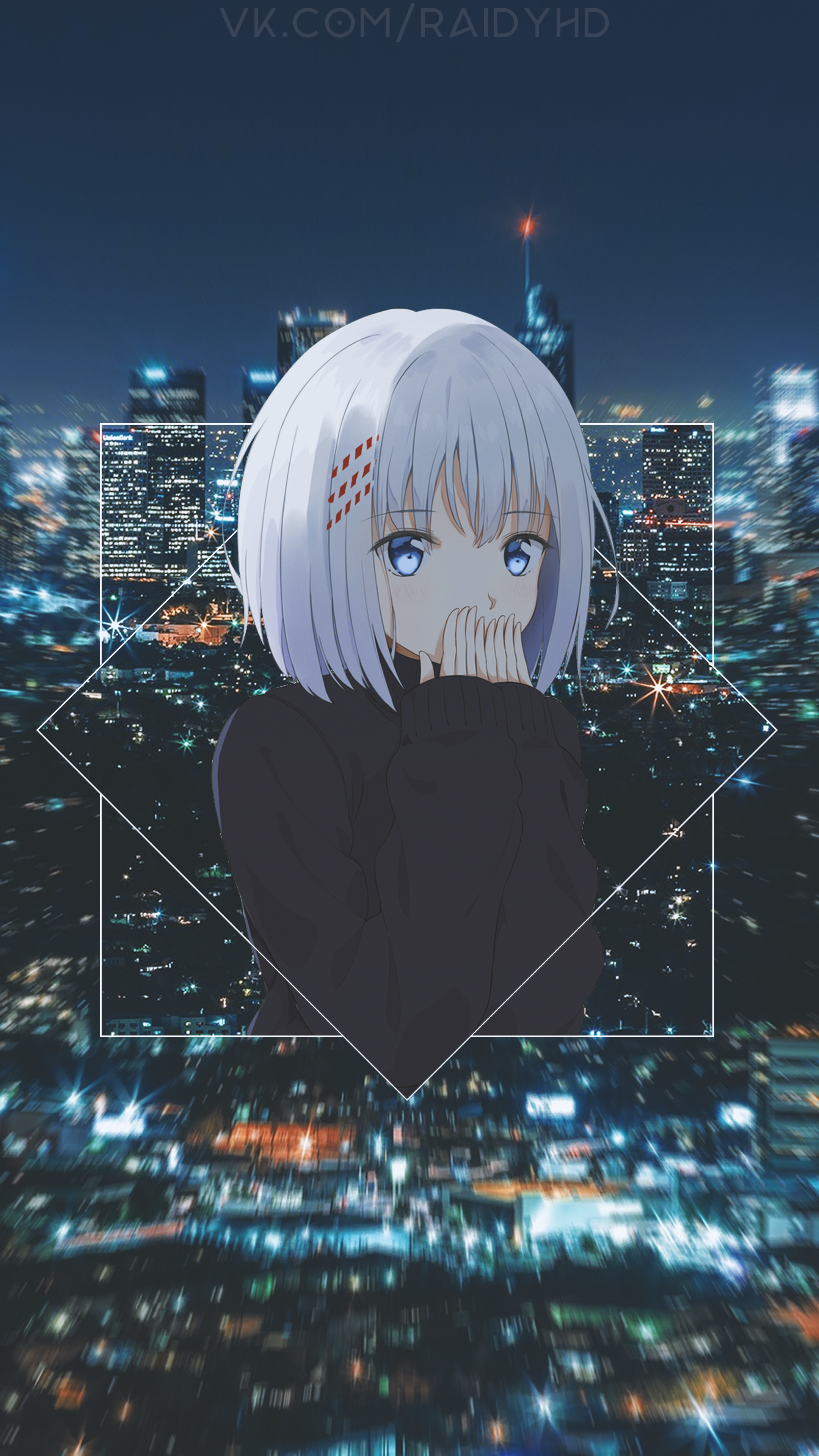 Tobiichi Origami from Date A Live anime HD Phone Wallpaper