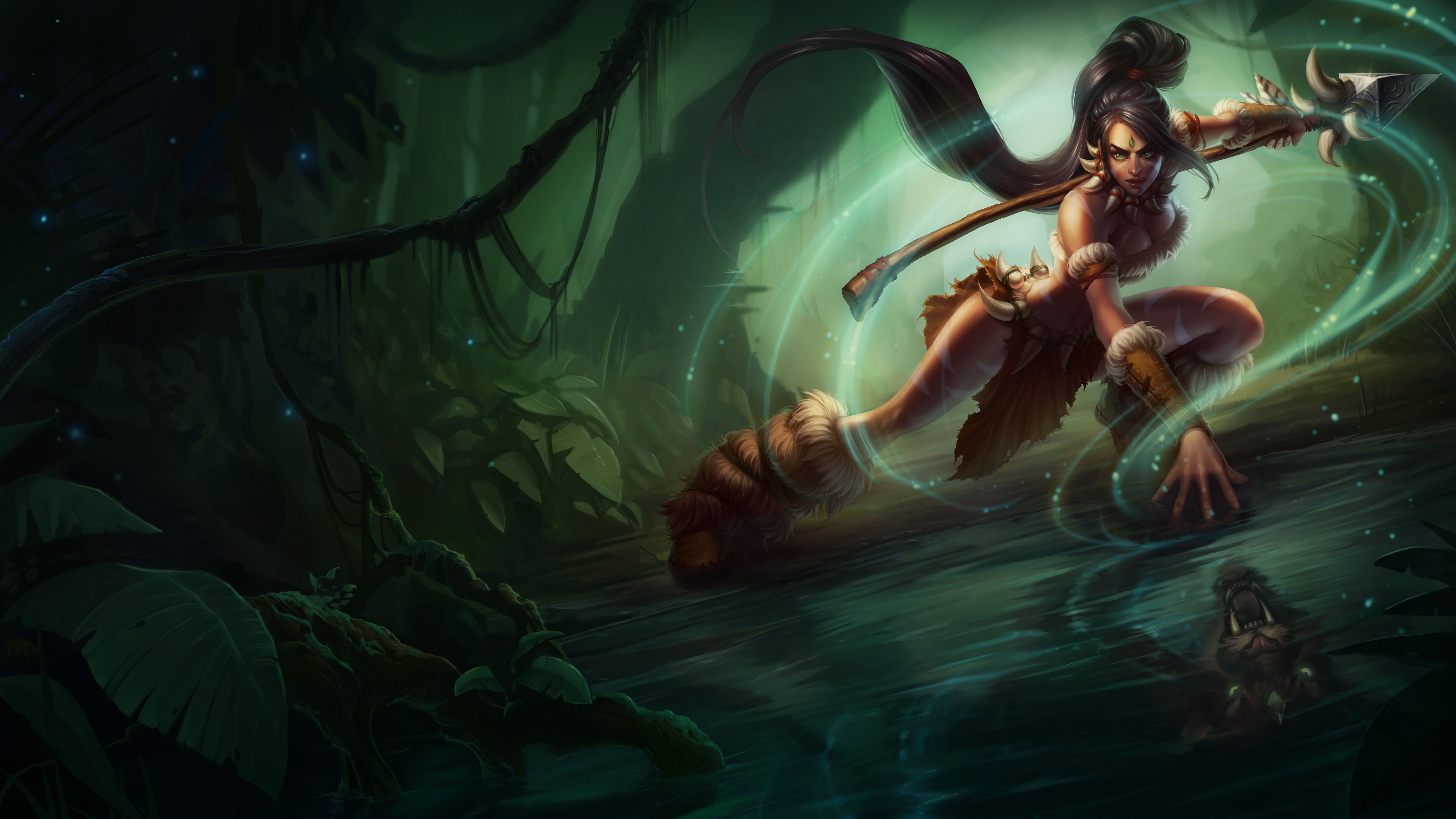Nidalee from League of Legends 4K HD Wallpaper