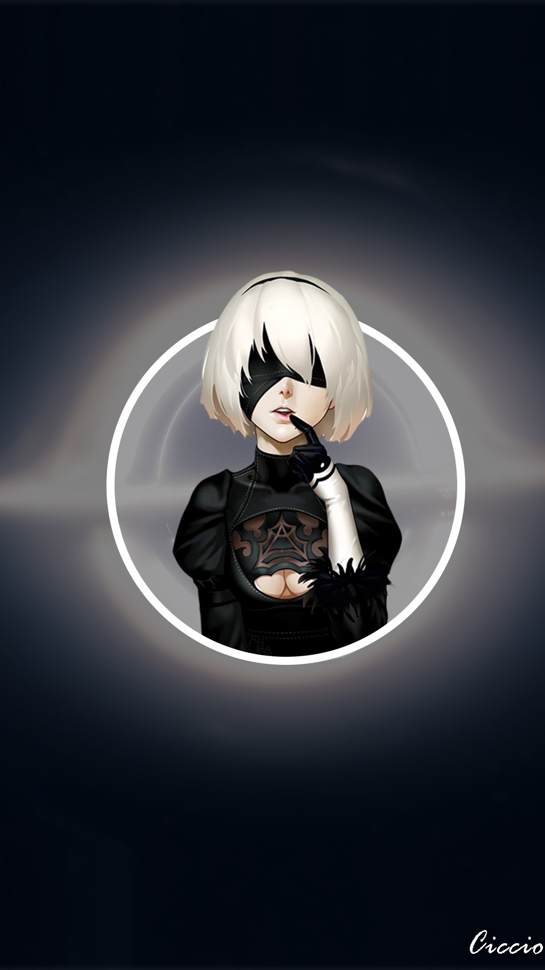 2B from Nier: Automata HD Phone Wallpaper