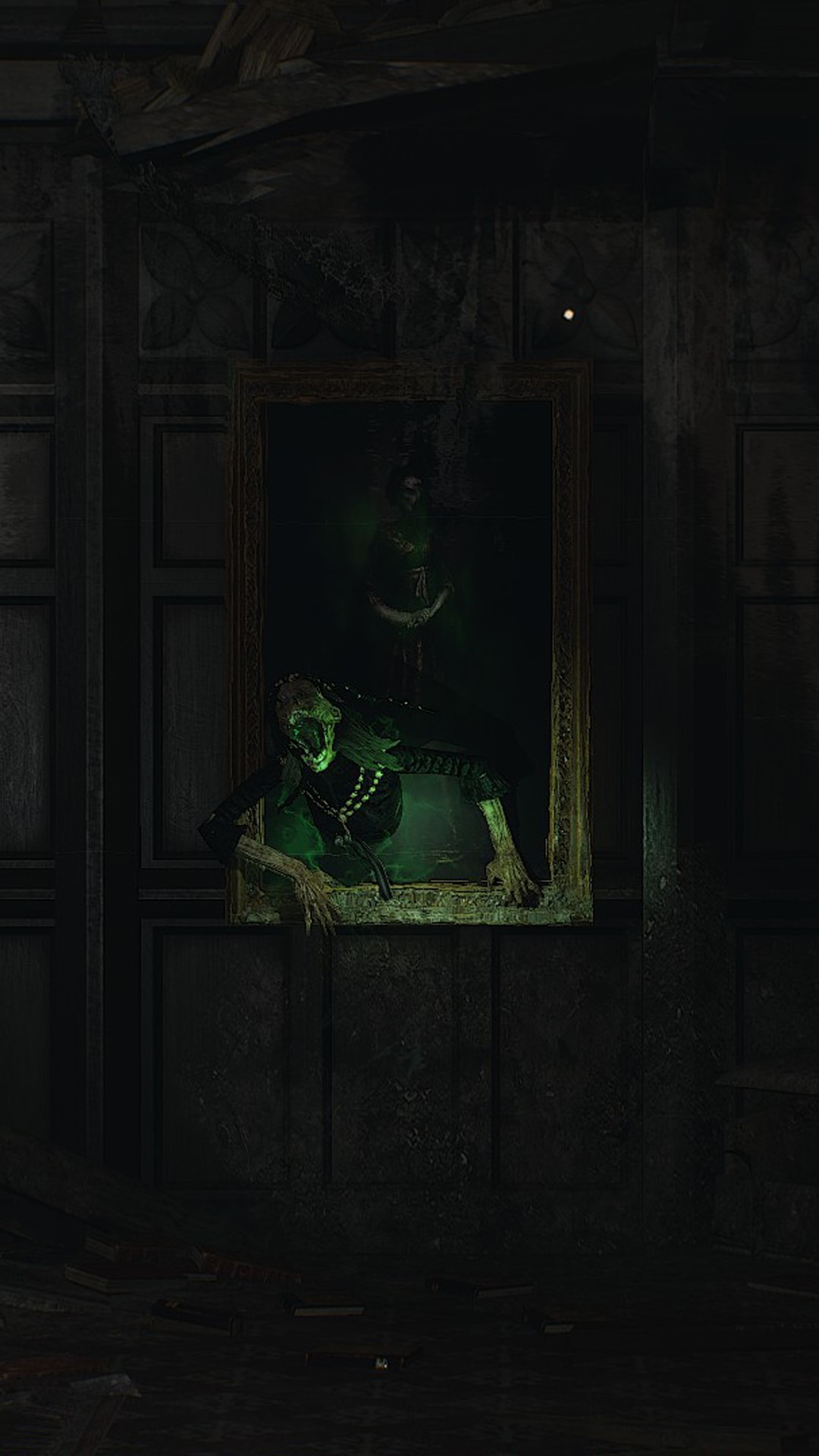 Ghost emerging from a painting in The Witcher 3 HD Phone Wallpaper