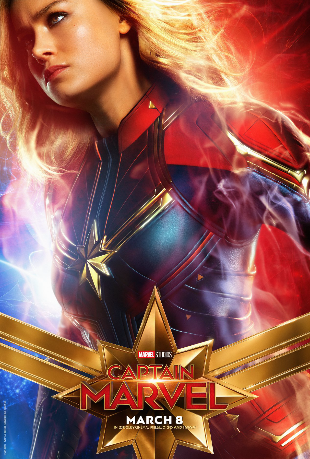 Captain Marvel from Marvel Cinematic Universe HD Phone Wallpaper