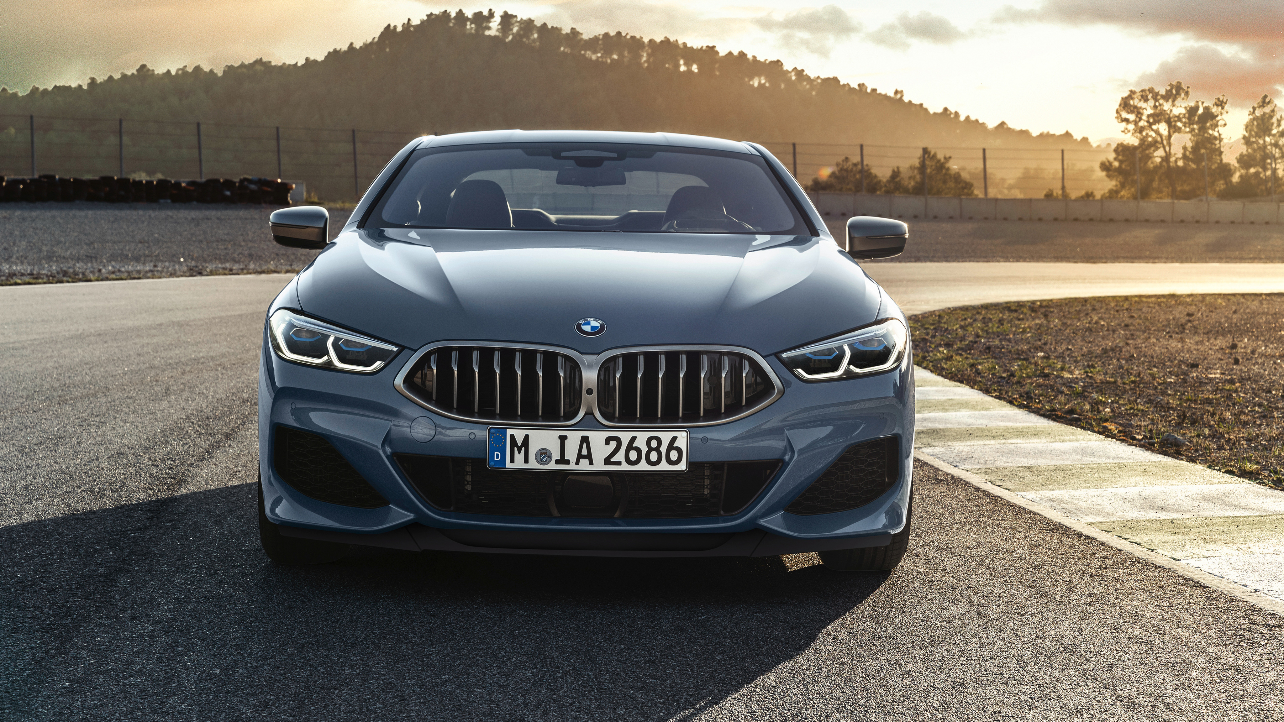 BMW M850i xDrive on a Racetrack HD Wallpaper