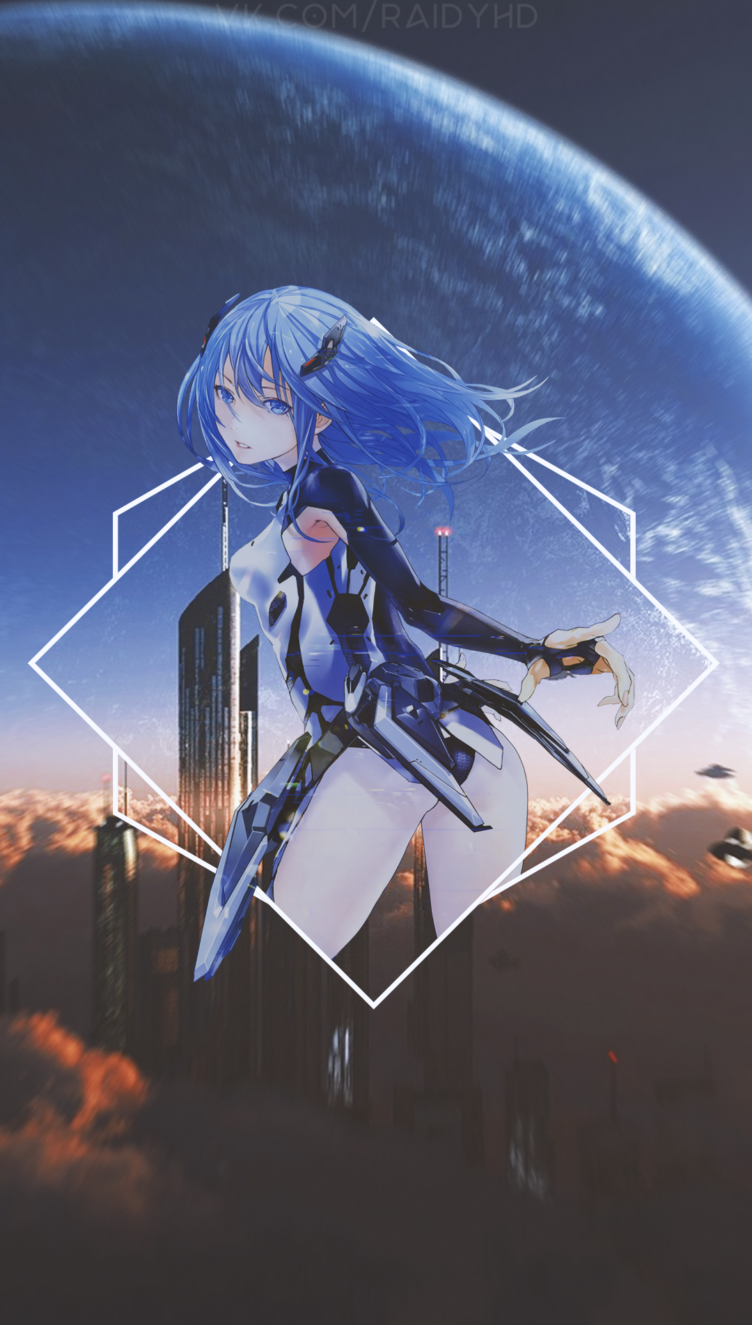 Lacia from Beatless in futuristic armor HD Phone Wallpaper