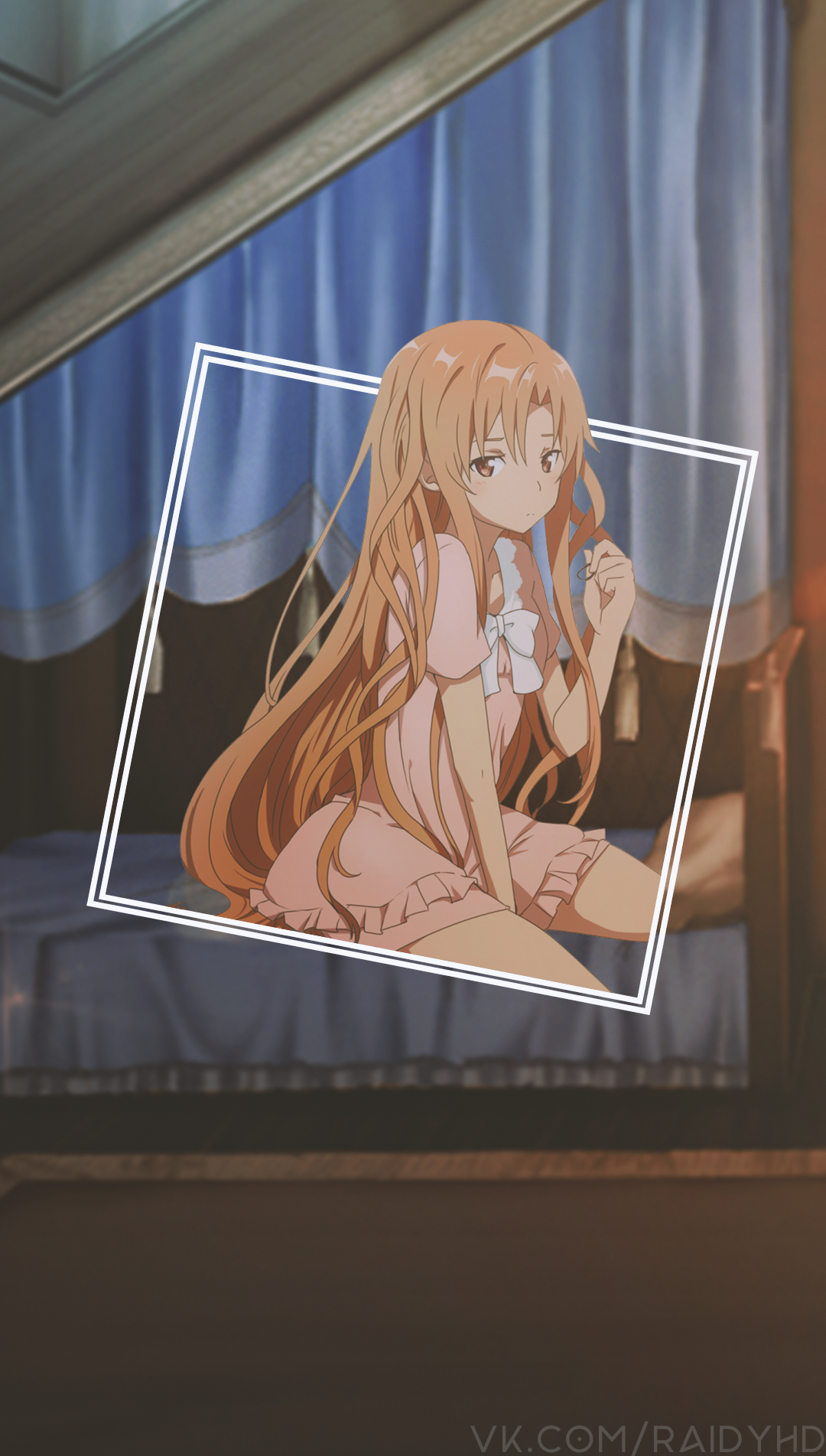 Asuna Yuuki from Sword Art Online in pajamas HD Phone Wallpaper