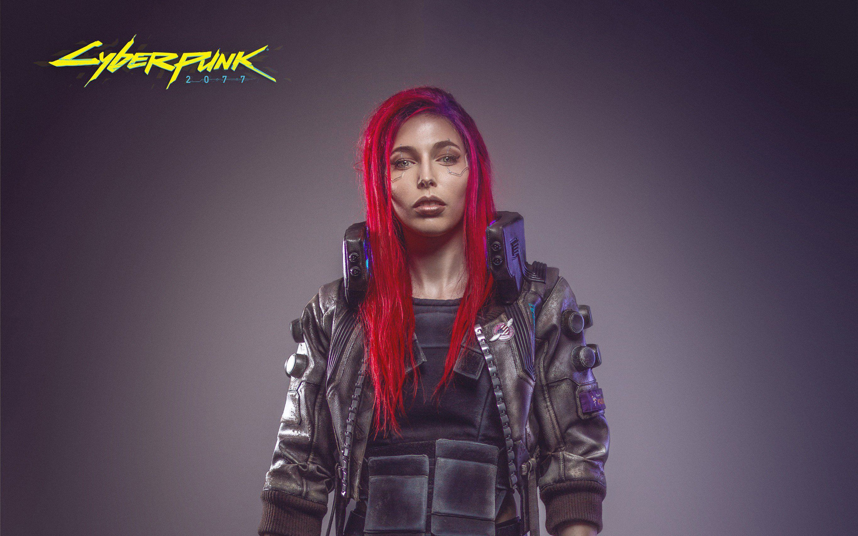 Female Cosplayer from Cyberpunk 2077 HD Wallpaper