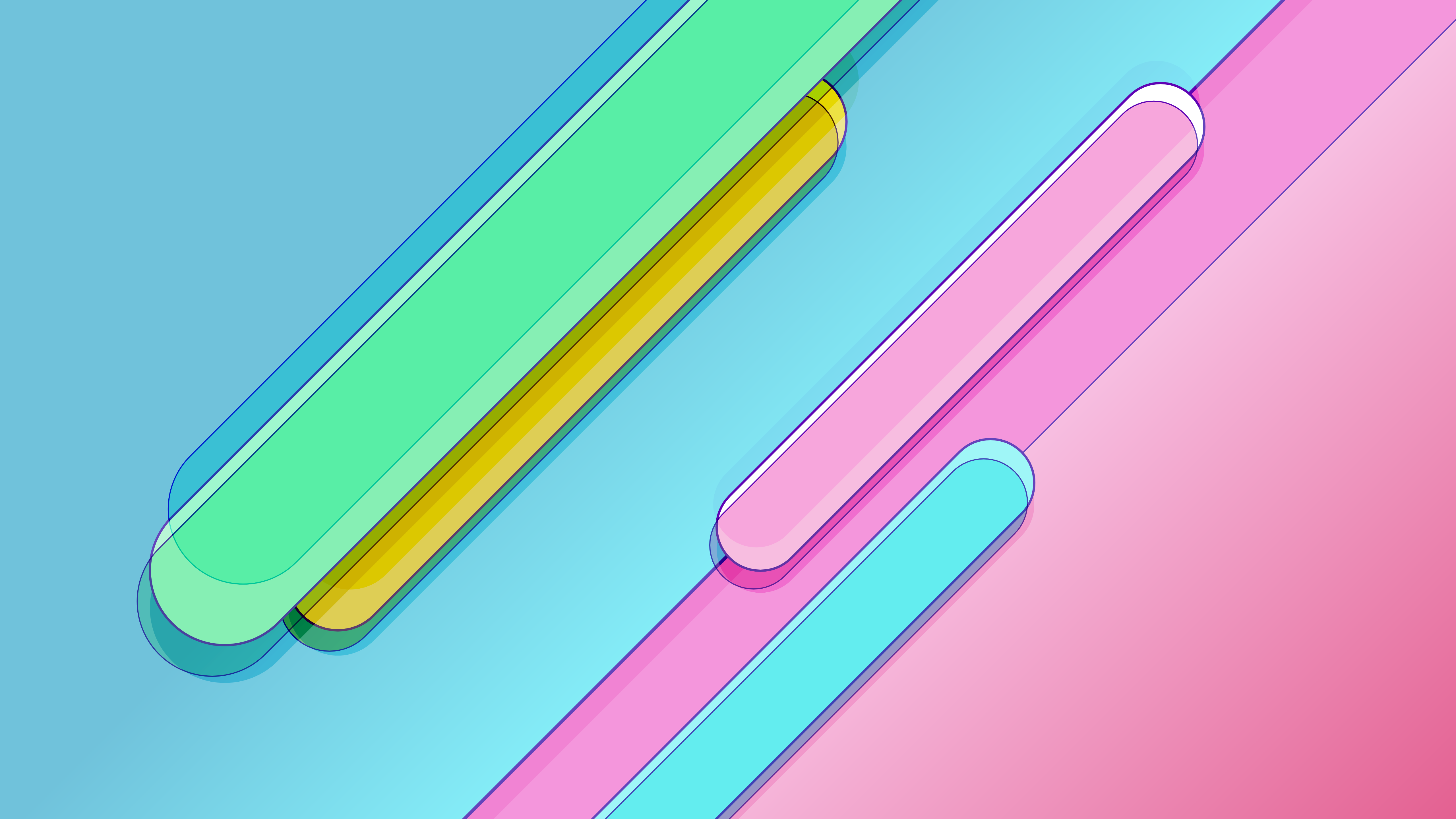 Bubbles, Blue, Cross lines, 5K, Stripes, Pink HD Wallpaper