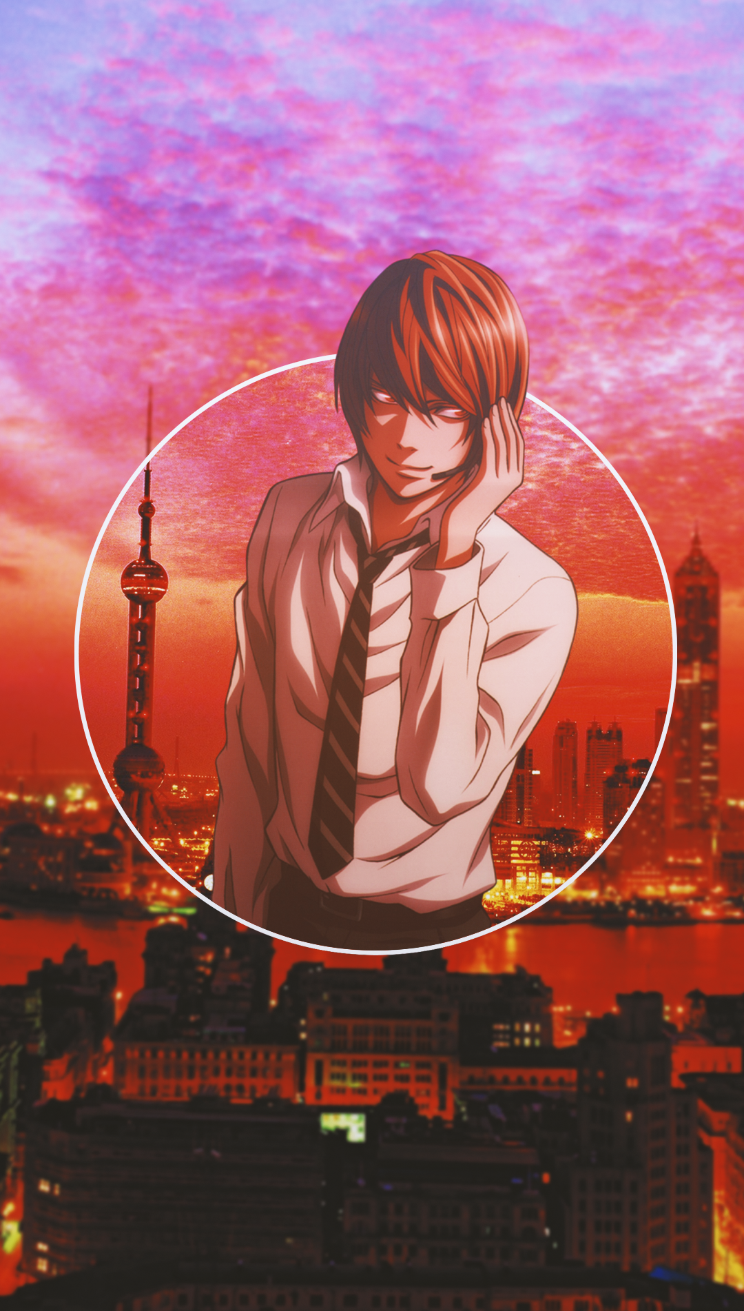 Light Yagami from Death Note in Shanghai HD Phone Wallpaper