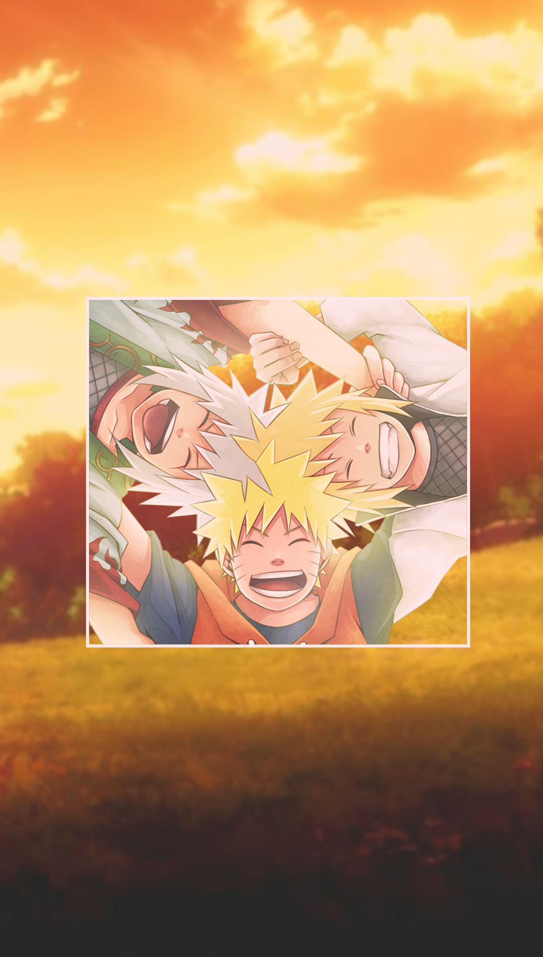 Naruto, Jiraiya, and Minato smiling together HD Phone Wallpaper