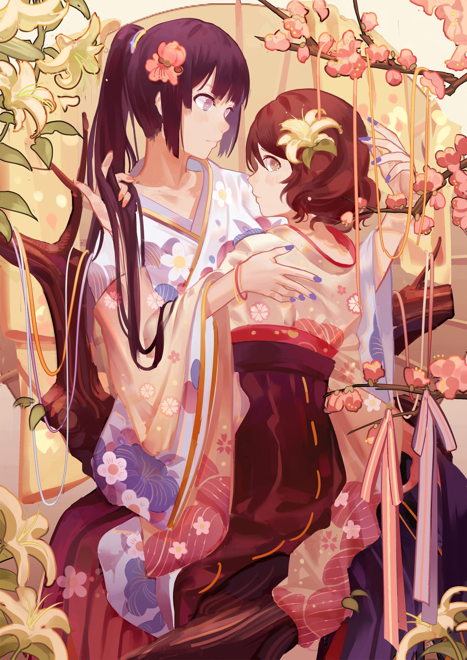 Oumae Kumiko and Kousaka Reina from Hibike! Euphonium HD Phone Wallpaper