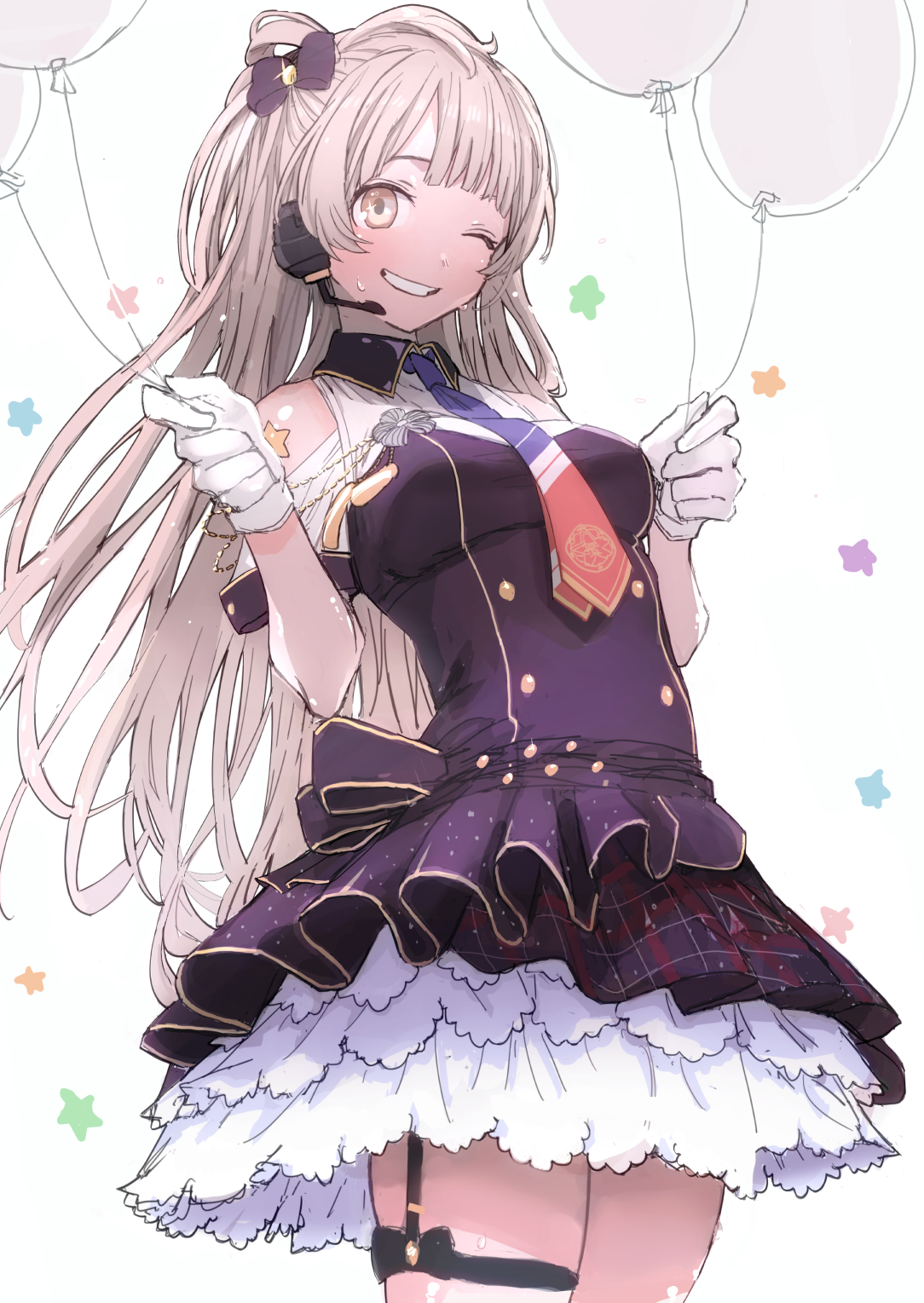 Minami Kotori from Love Live! holding balloons HD Phone Wallpaper