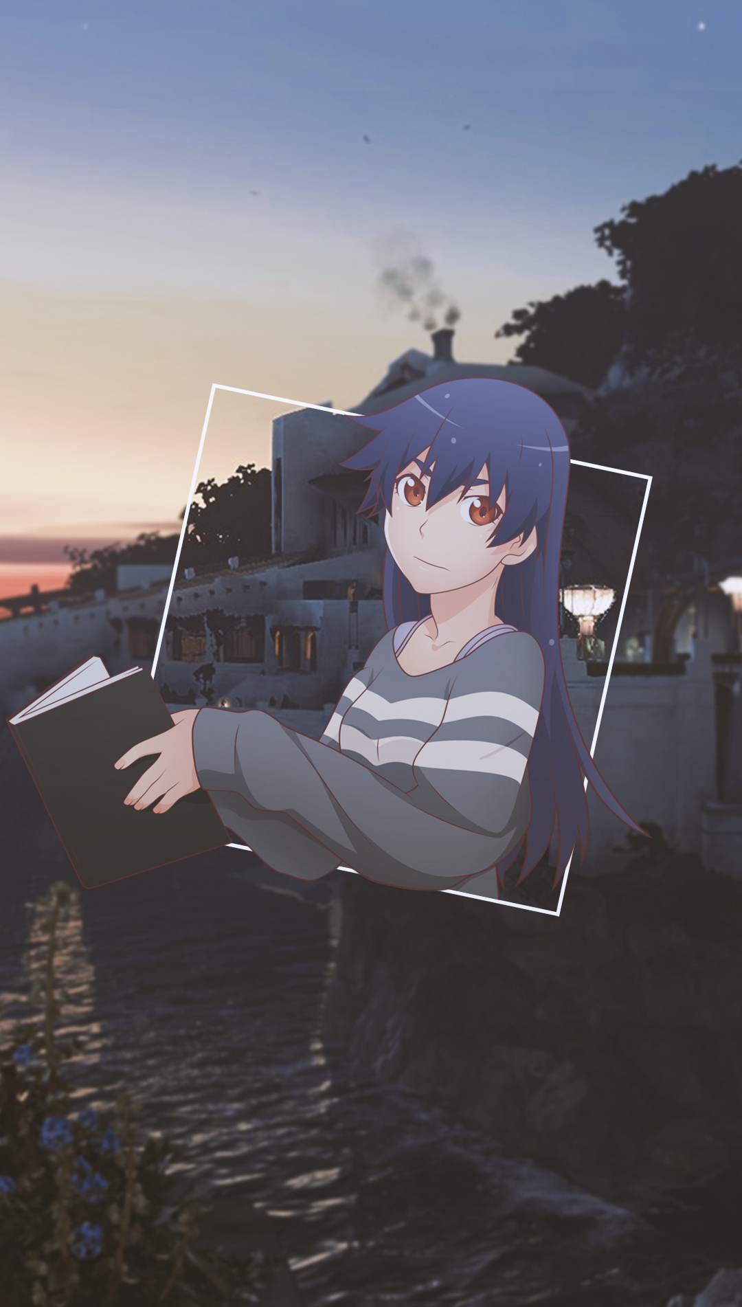 Kanbaru Suruga from Monogatari Series holding a book HD Phone Wallpaper