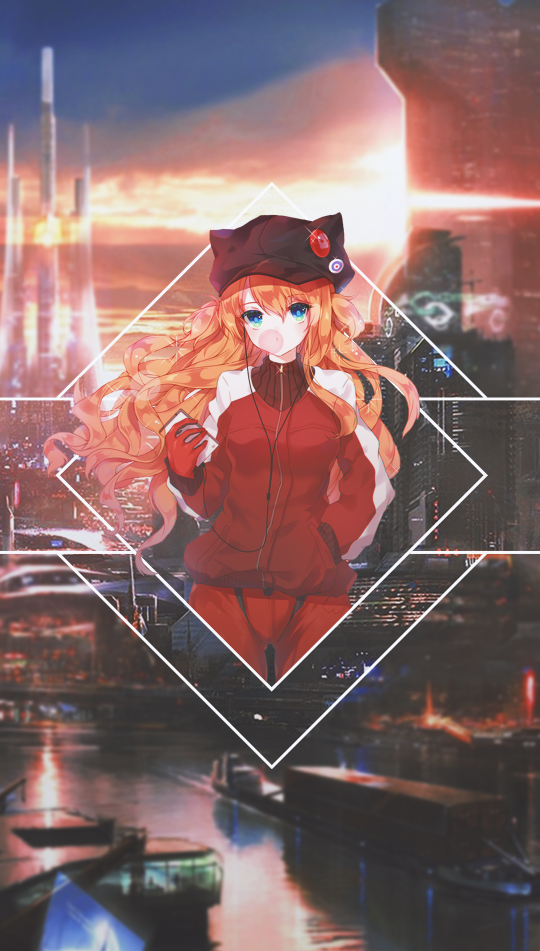 Asuka Langley Soryu from Neon Genesis Evangelion HD Phone Wallpaper