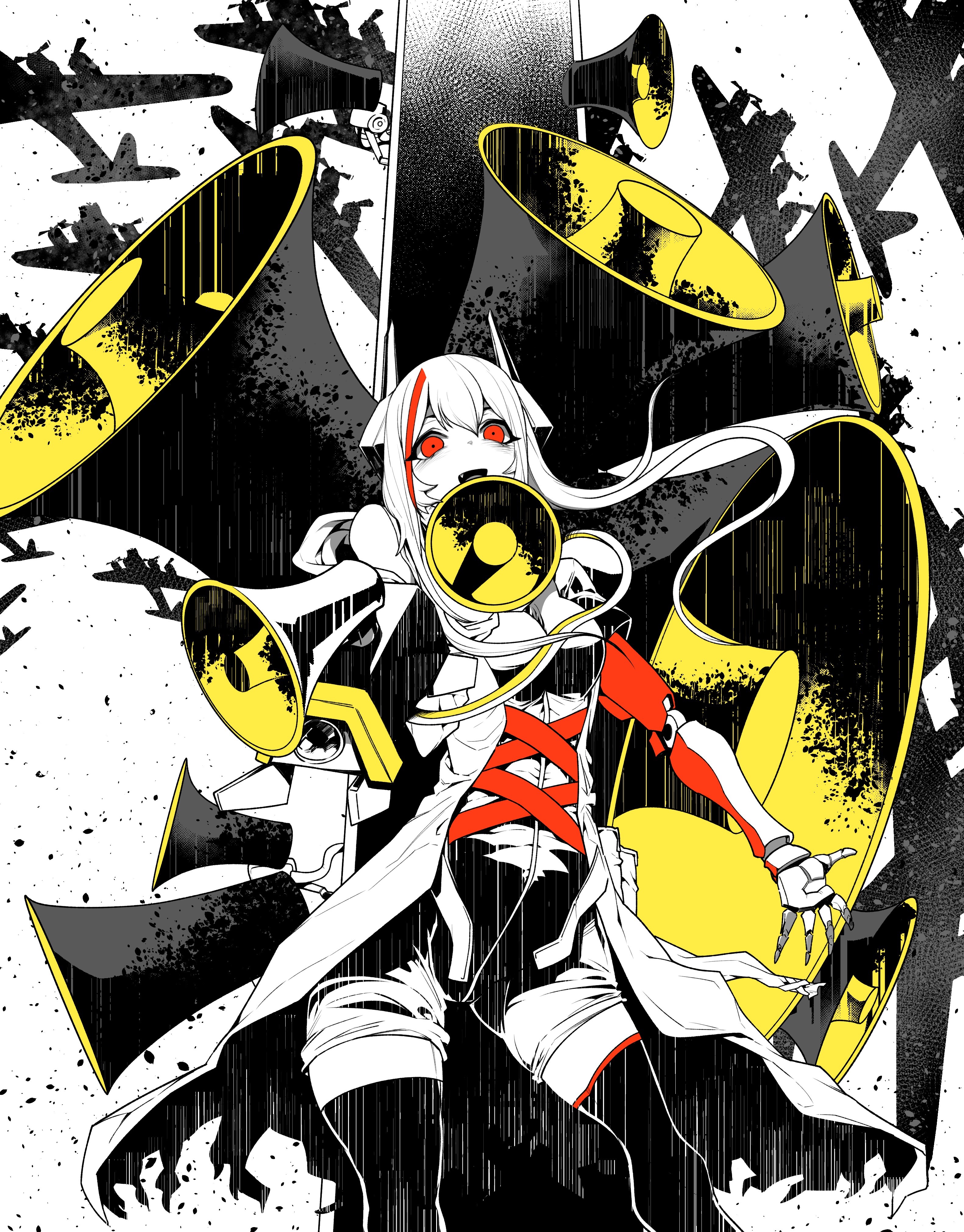 M4 SOPMOD II from Girls Frontline with Megaphones HD Phone Wallpaper