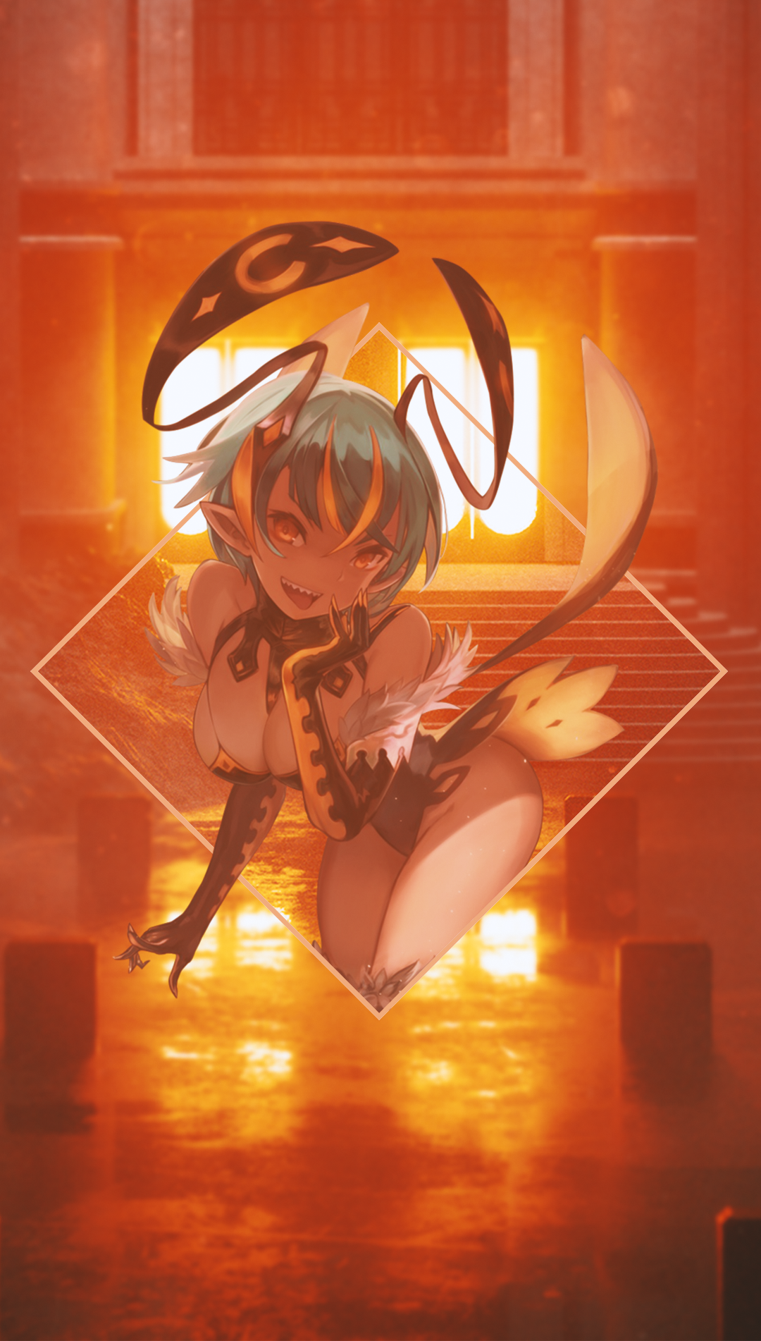 Anime girl with bunny ears and tail HD Phone Wallpaper