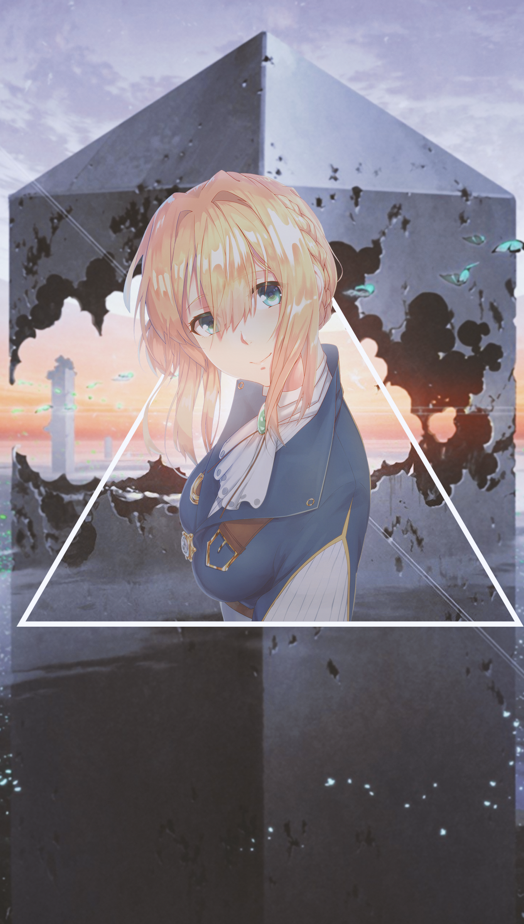 Violet Evergarden in a surreal landscape HD Phone Wallpaper