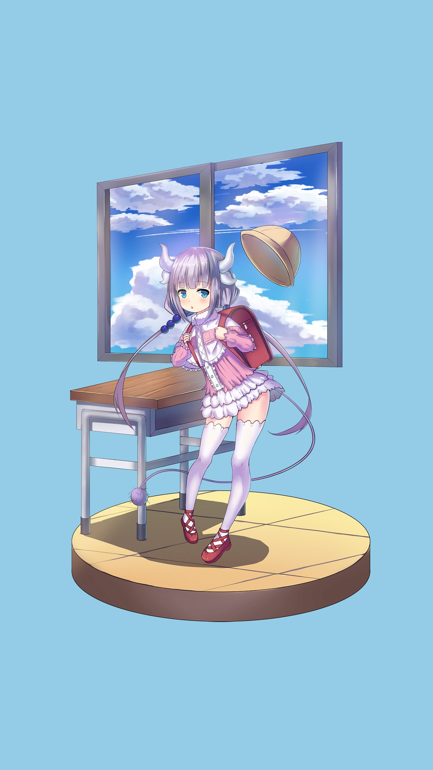 Kanna Kamui from Kobayashi-san Chi no Maid Dragon HD Phone Wallpaper