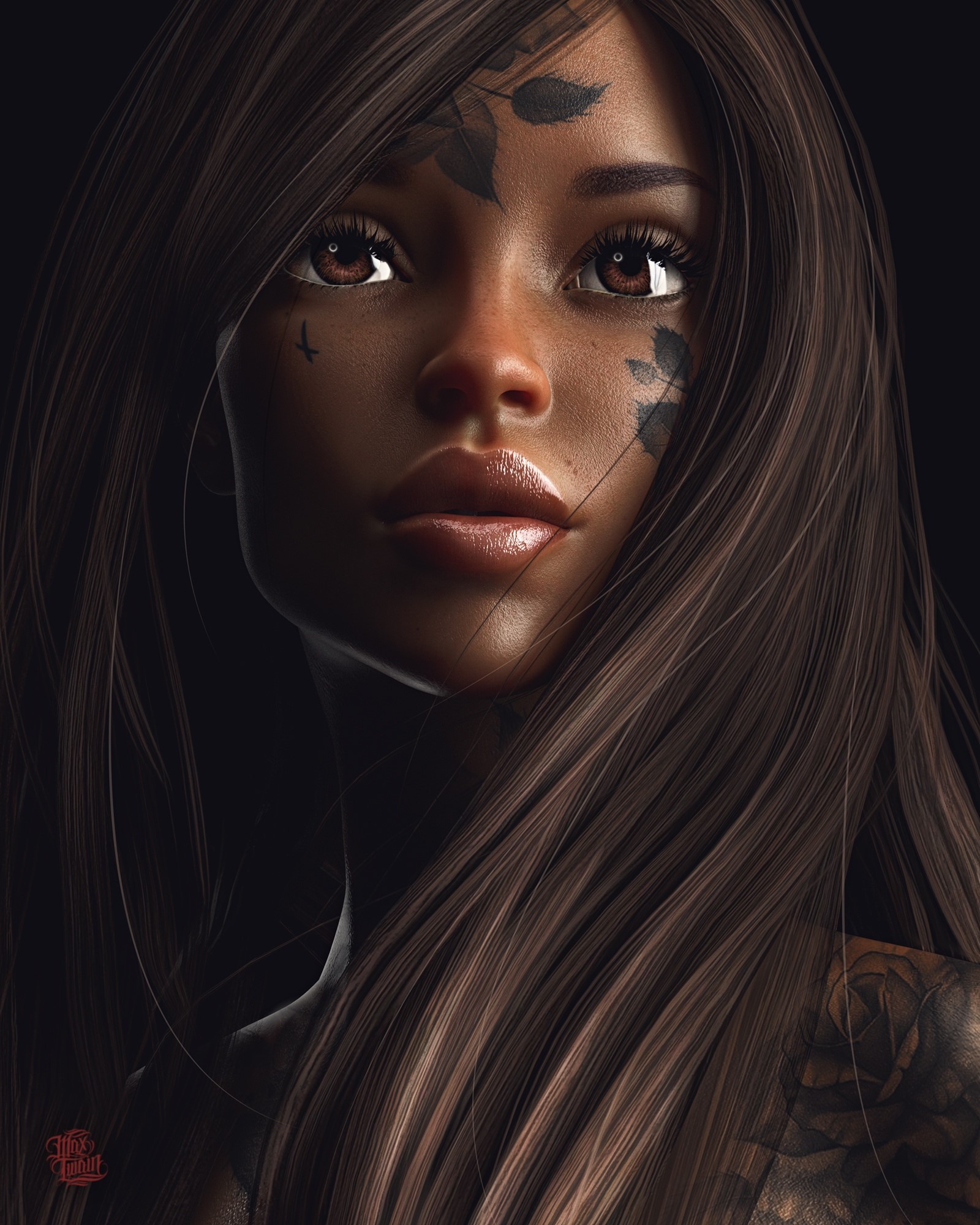 Artwork of a woman by Max Twain HD Phone Wallpaper