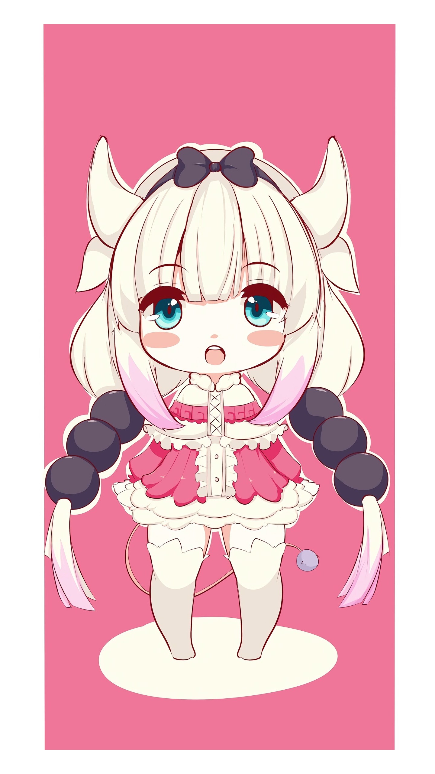Kanna Kamui from Kobayashi-san Chi no Maid Dragon HD Phone Wallpaper
