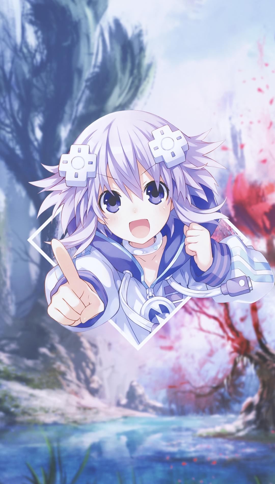 Nepgear from Hyperdimension Neptunia HD Phone Wallpaper