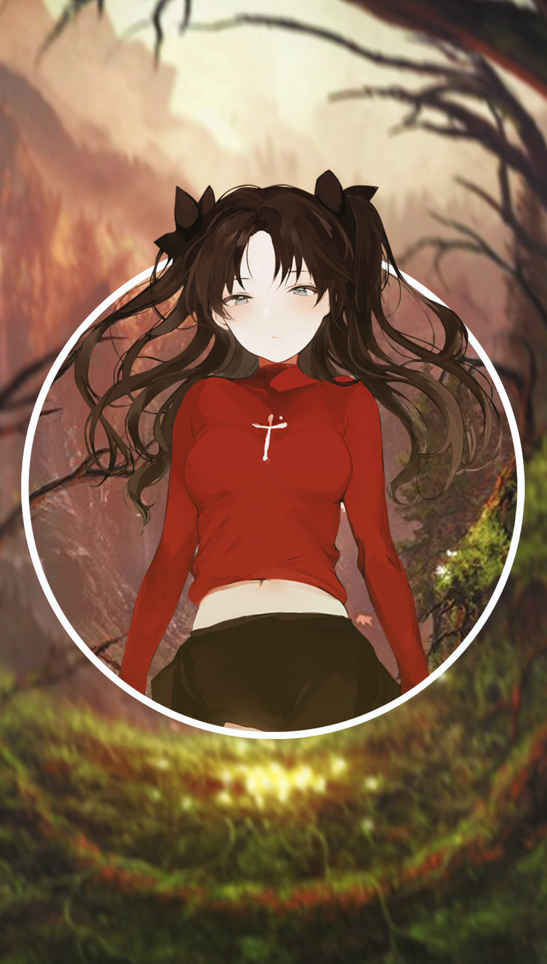 Rin Tohsaka from Fate/Stay Night HD Phone Wallpaper