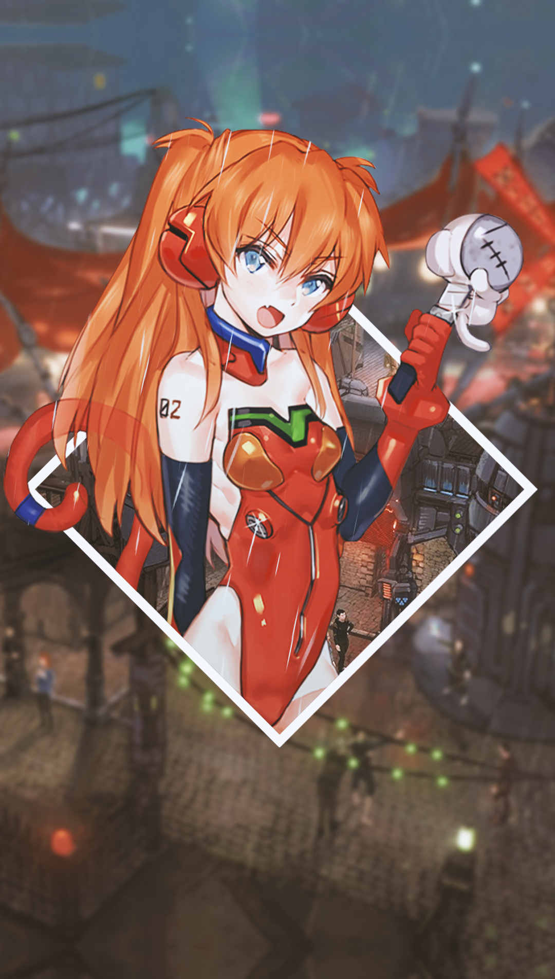 Asuka Langley Soryu from Neon Genesis Evangelion HD Phone Wallpaper