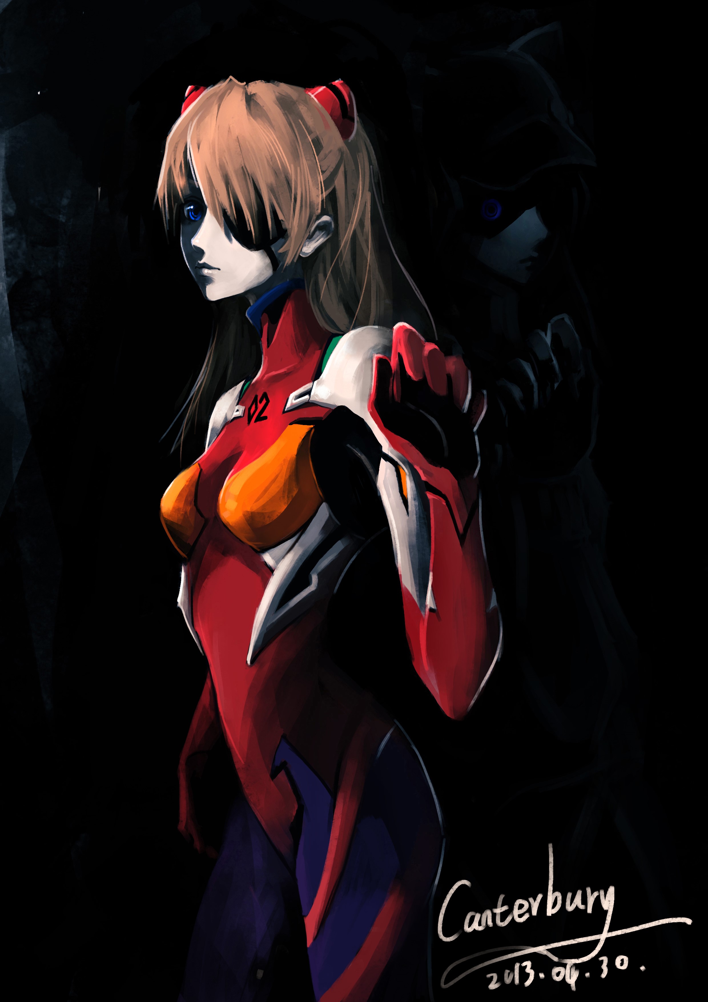 Asuka Langley Soryu from Neon Genesis Evangelion HD Phone Wallpaper