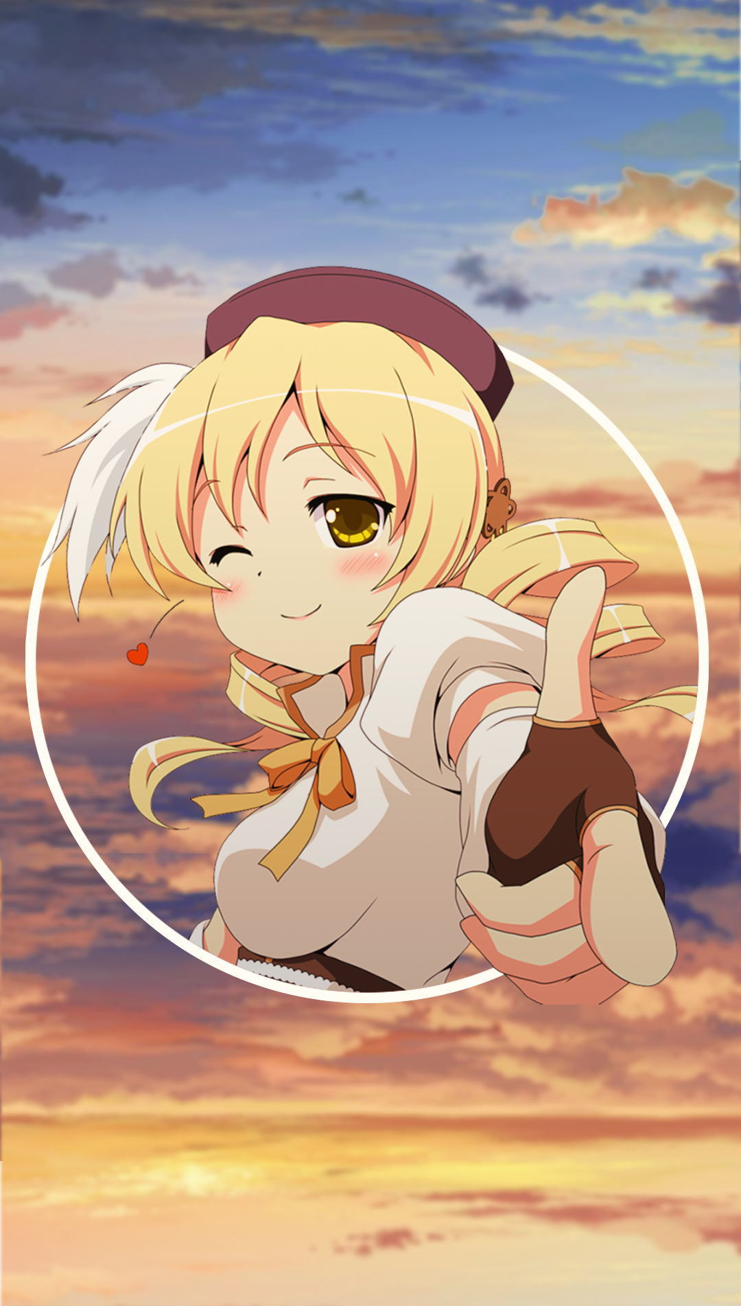 Mami Tomoe from Puella Magi Madoka Magica HD Phone Wallpaper
