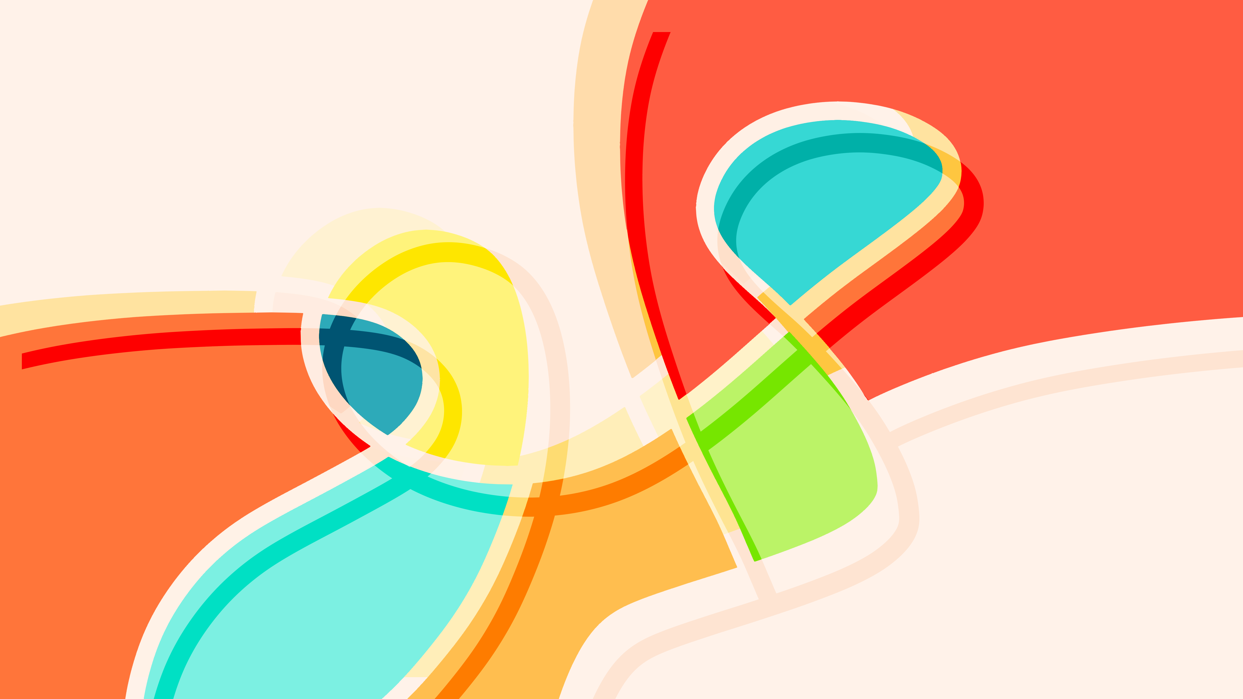 Abstract Colorful Curves 4K HD Wallpaper
