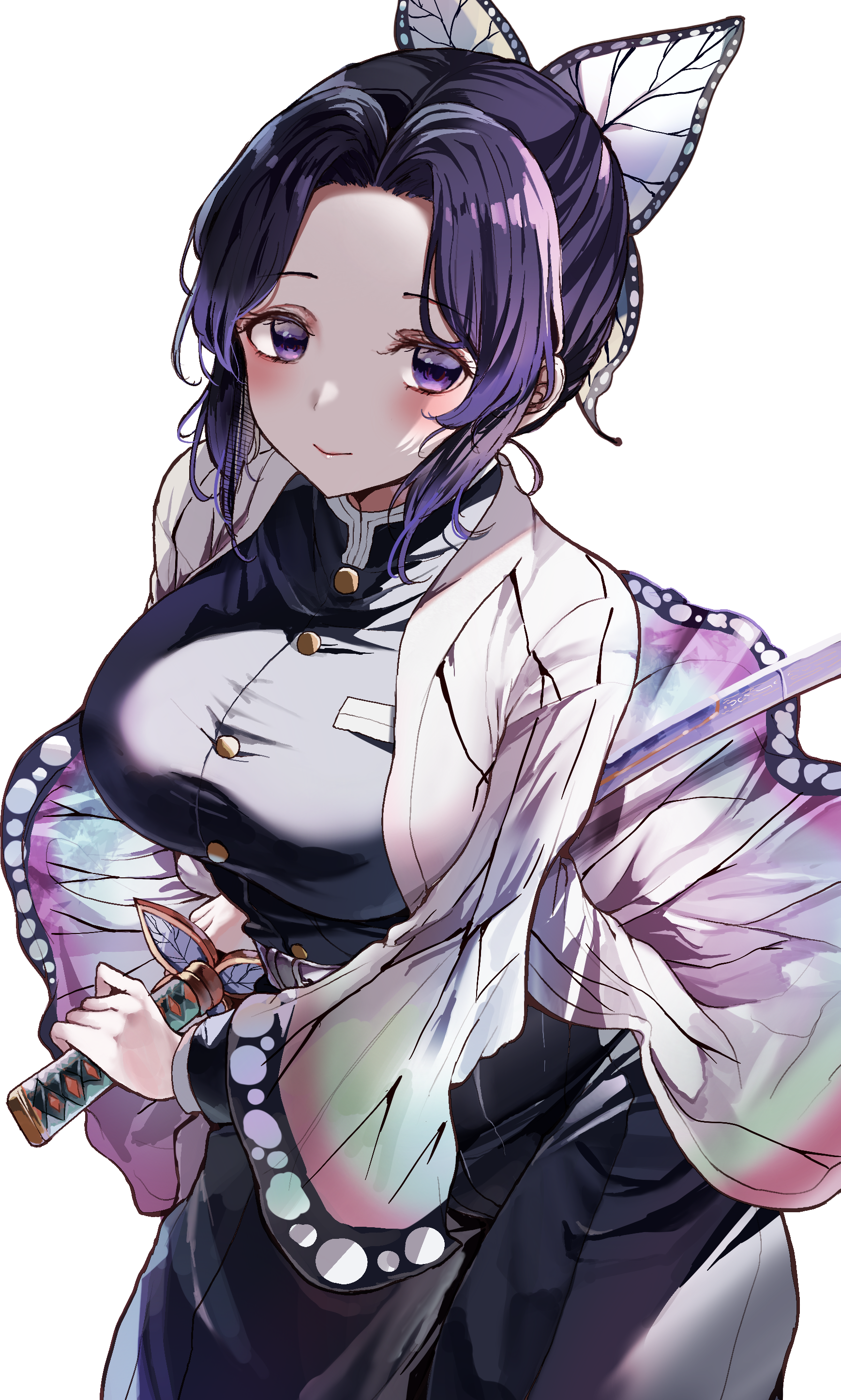 Kochou Shinobu from Kimetsu no Yaiba HD Phone Wallpaper
