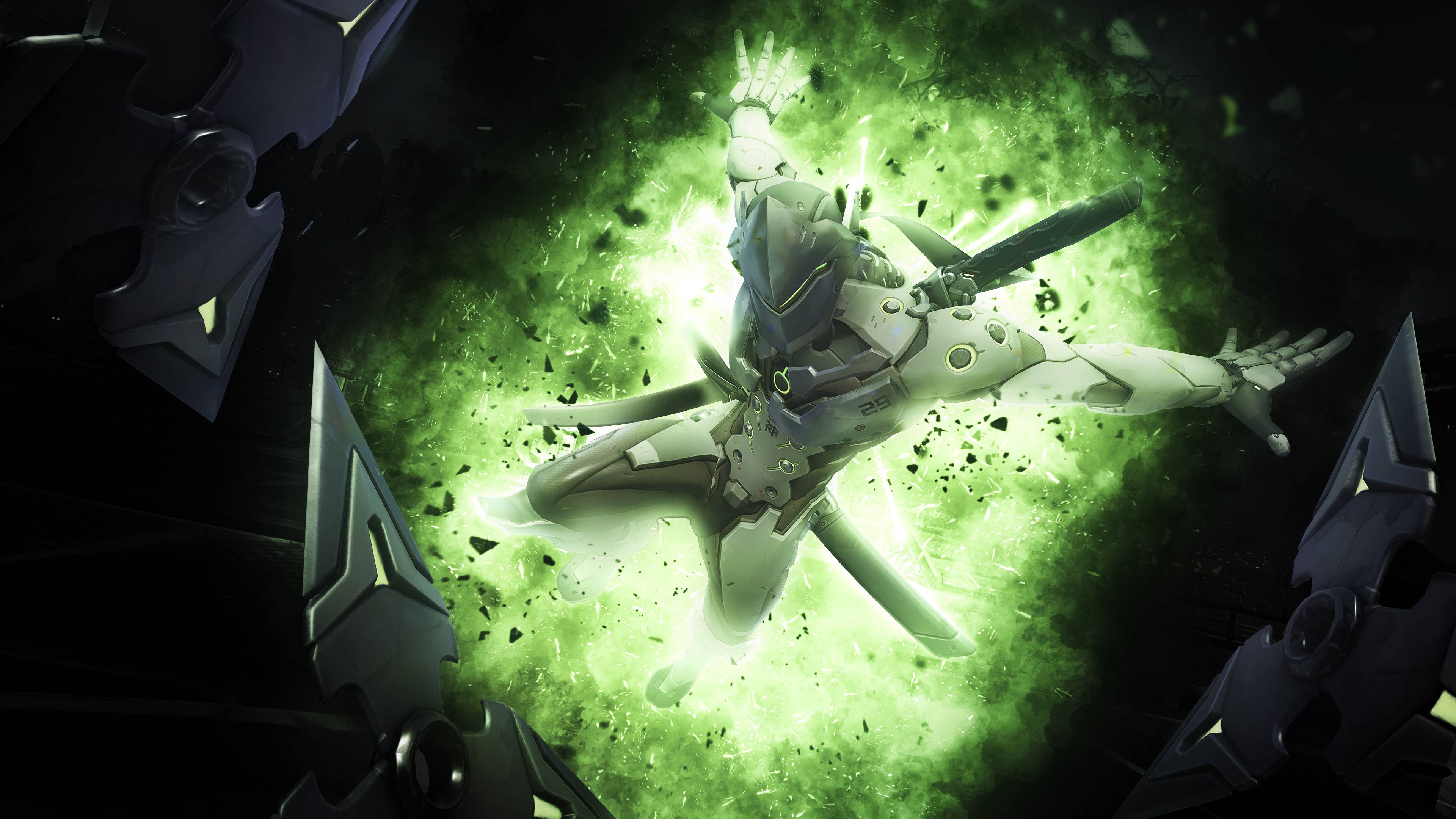Genji from Overwatch 4K HD Wallpaper