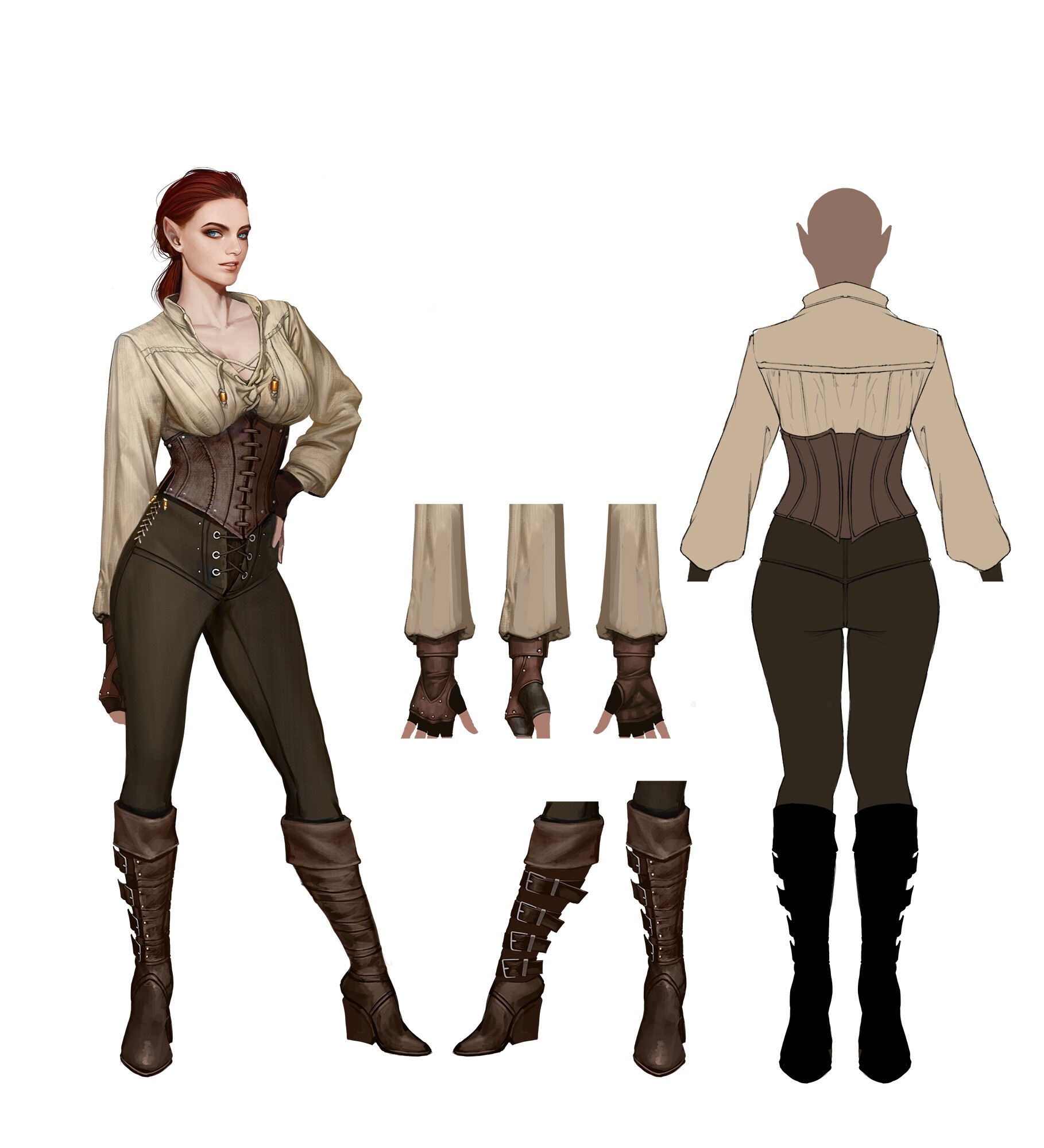 Fantasy character concept art HD Phone Wallpaper