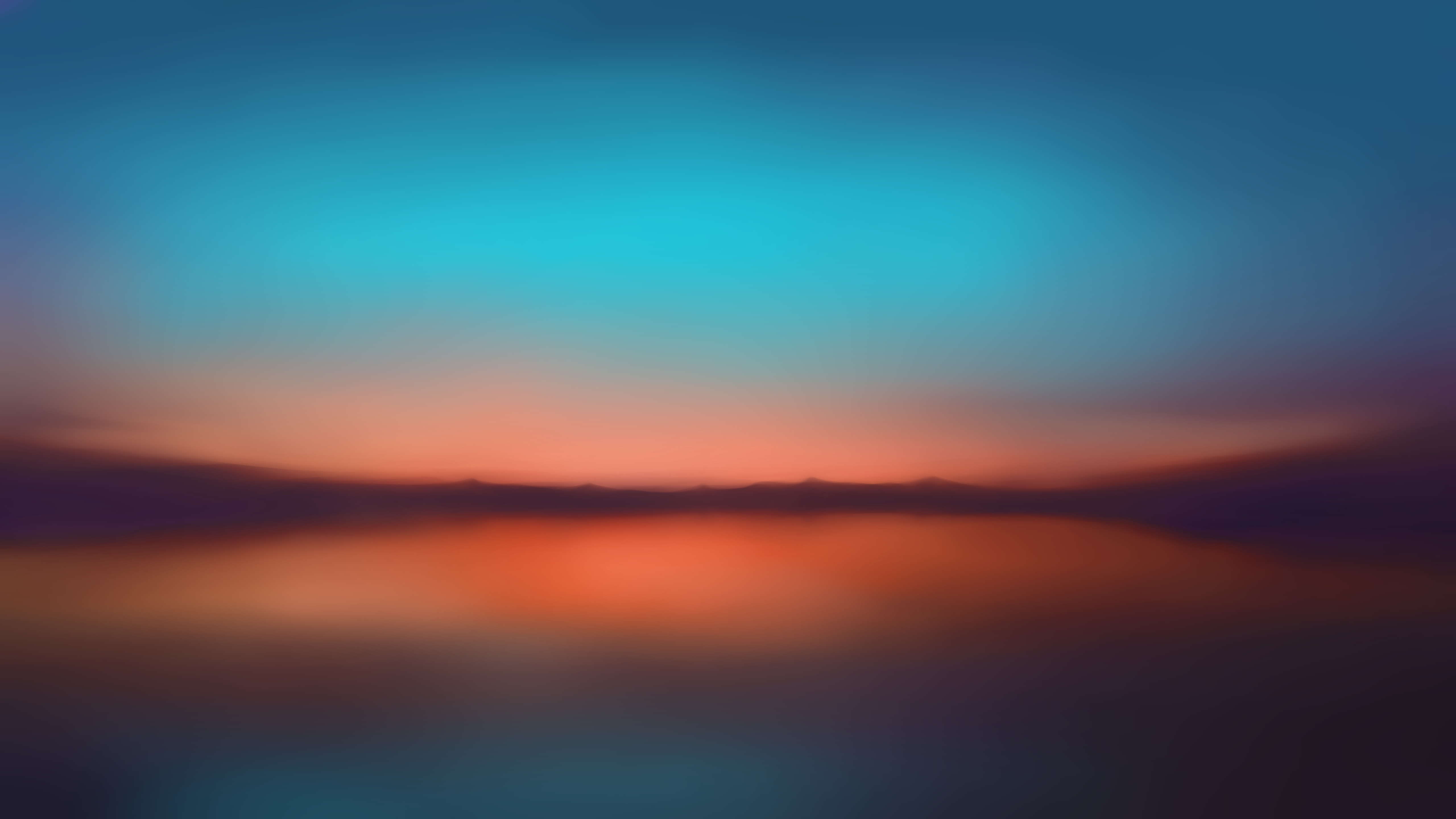 Minimalist sunset reflection over water HD Wallpaper