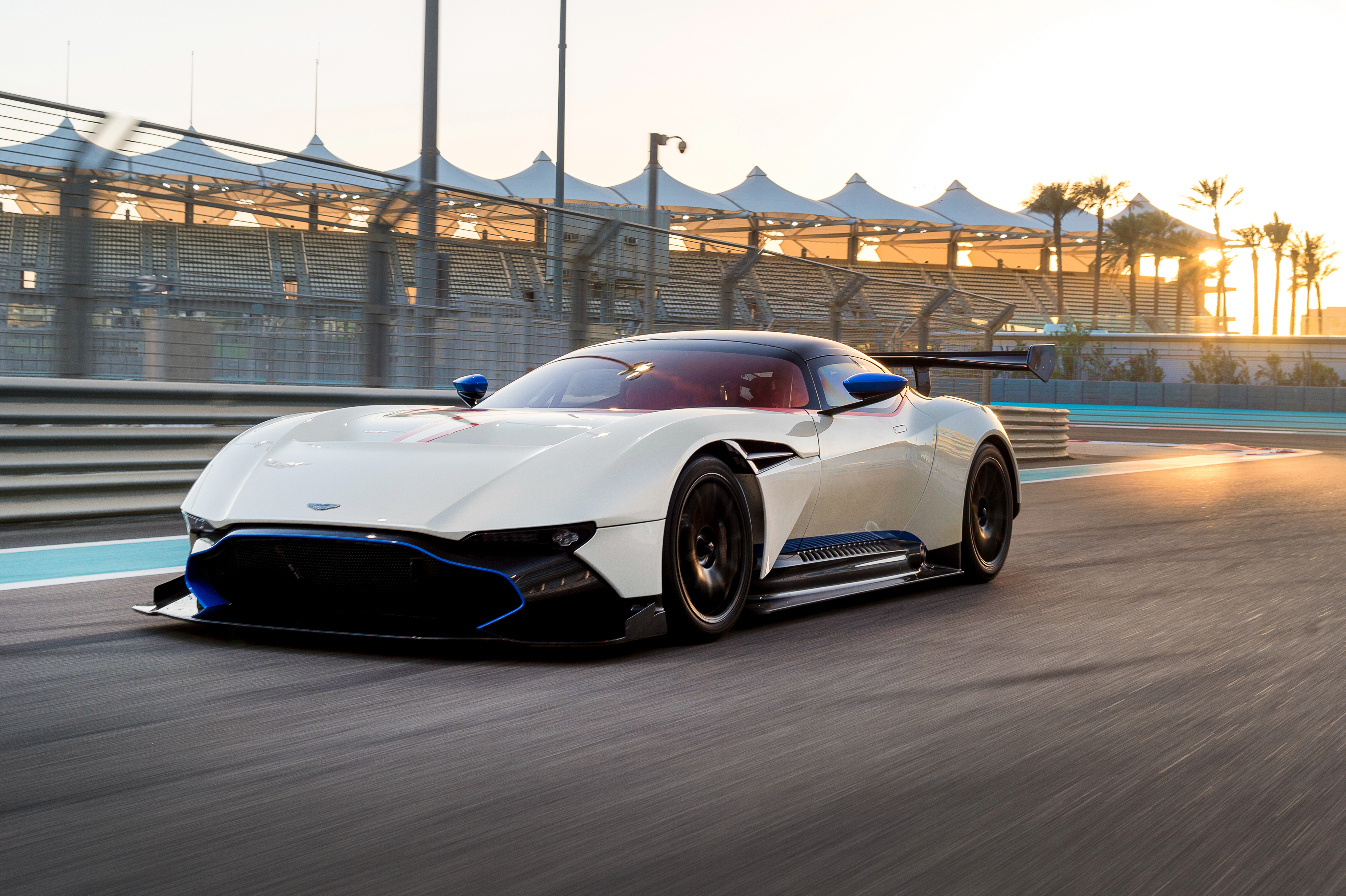 Aston Martin Vulcan on a Race Track HD Wallpaper