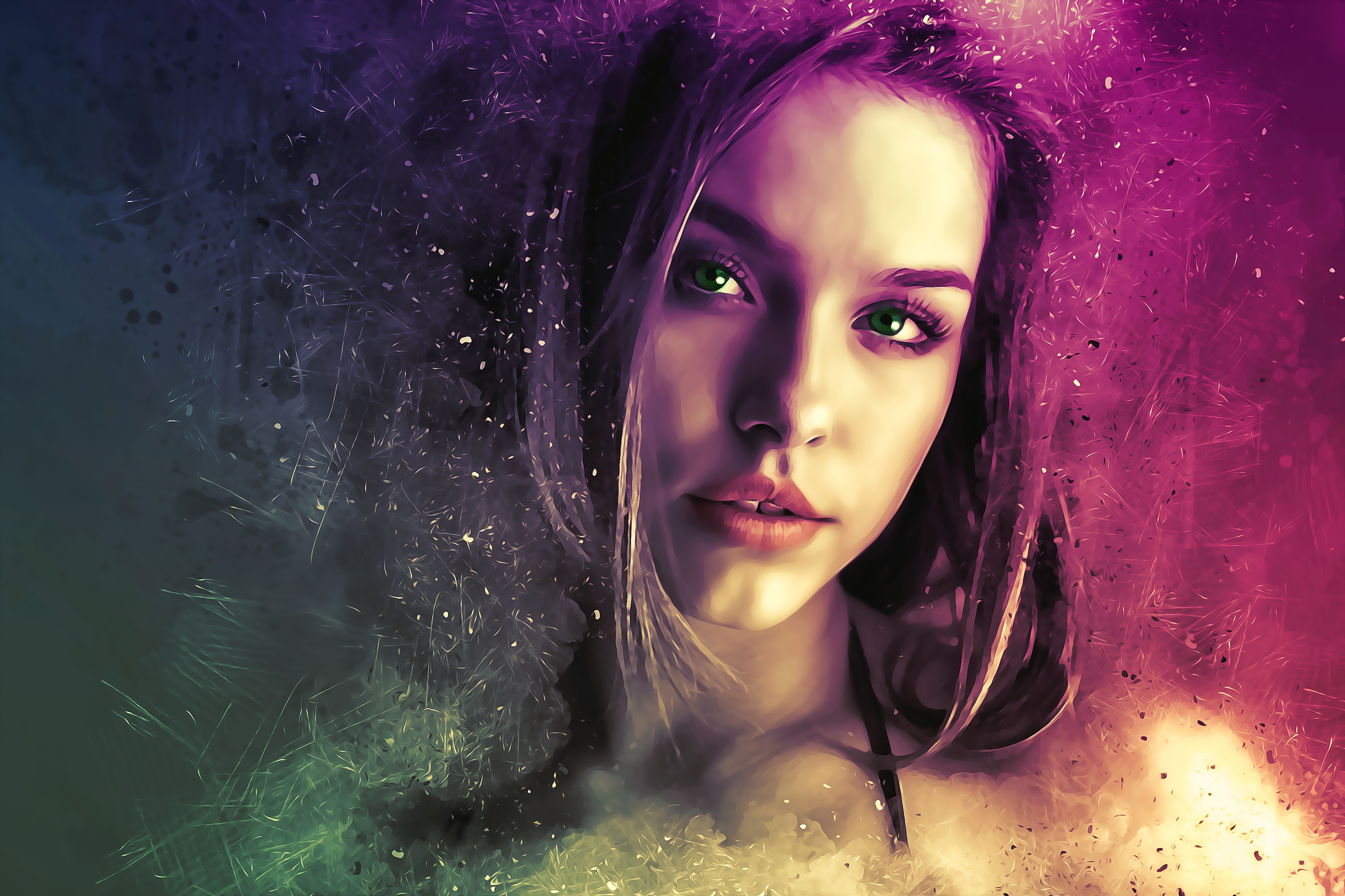 4K Beautiful Woman Portrait HD Wallpaper