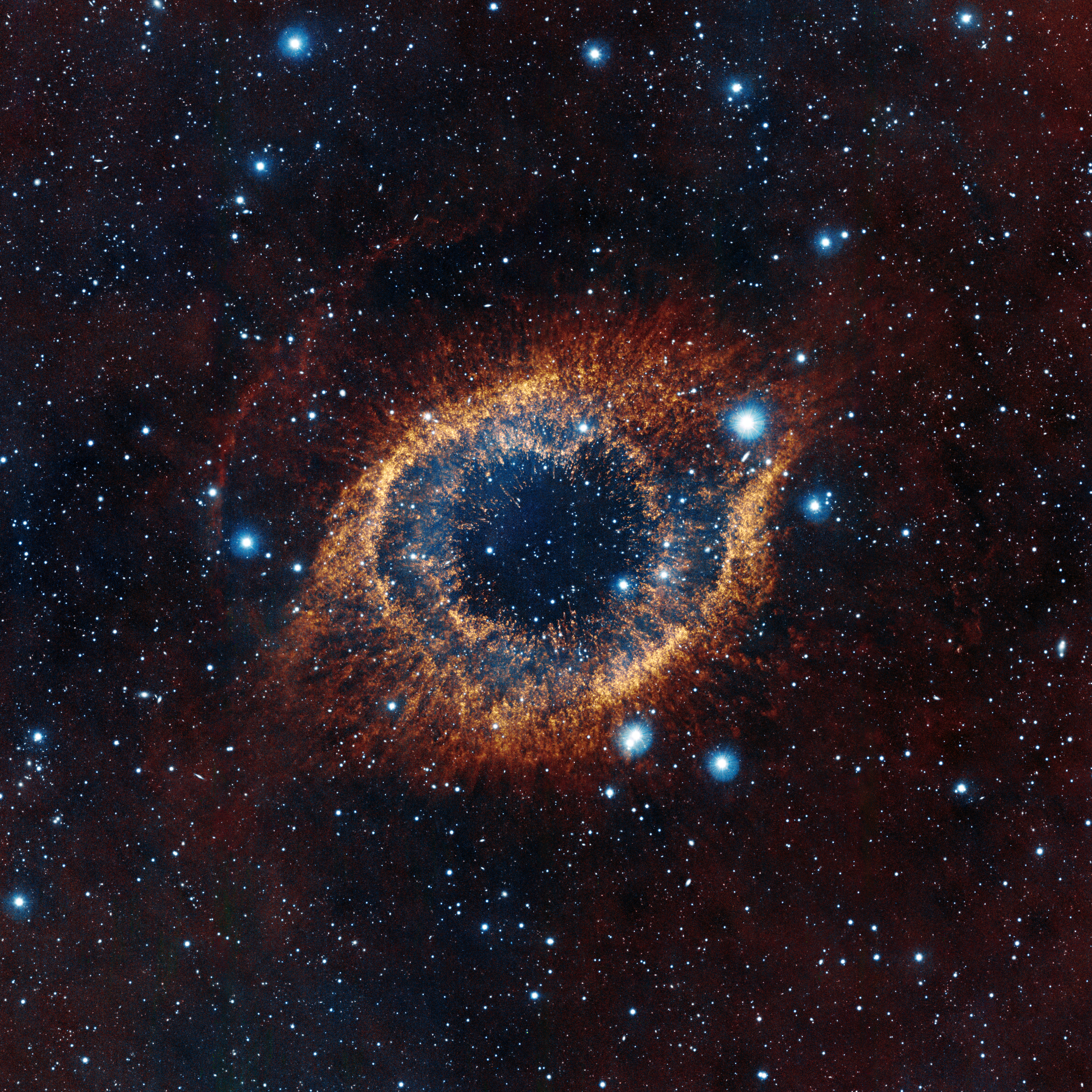 The Helix Nebula in deep space HD Wallpaper