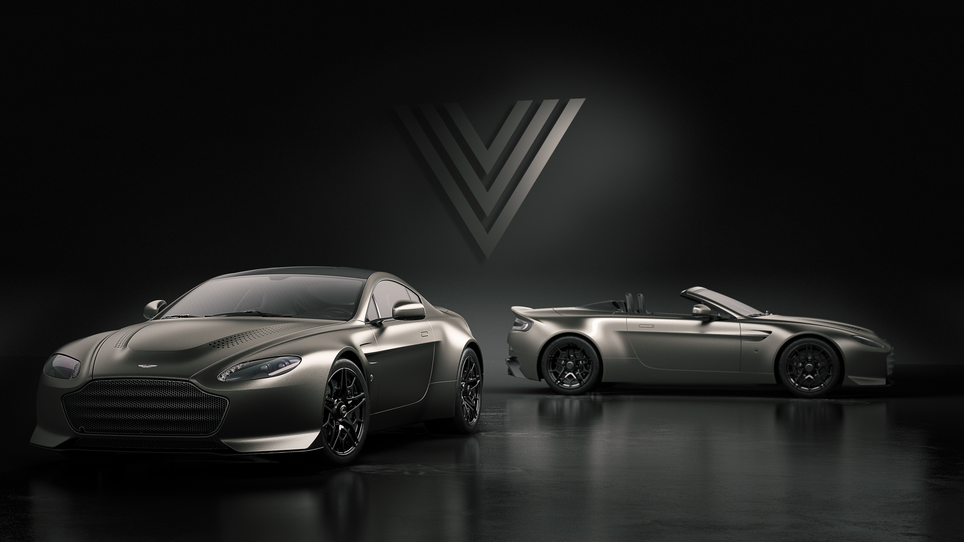 Aston Martin V12 Vantage V600 and V600 Roadster 4K HD Wallpaper