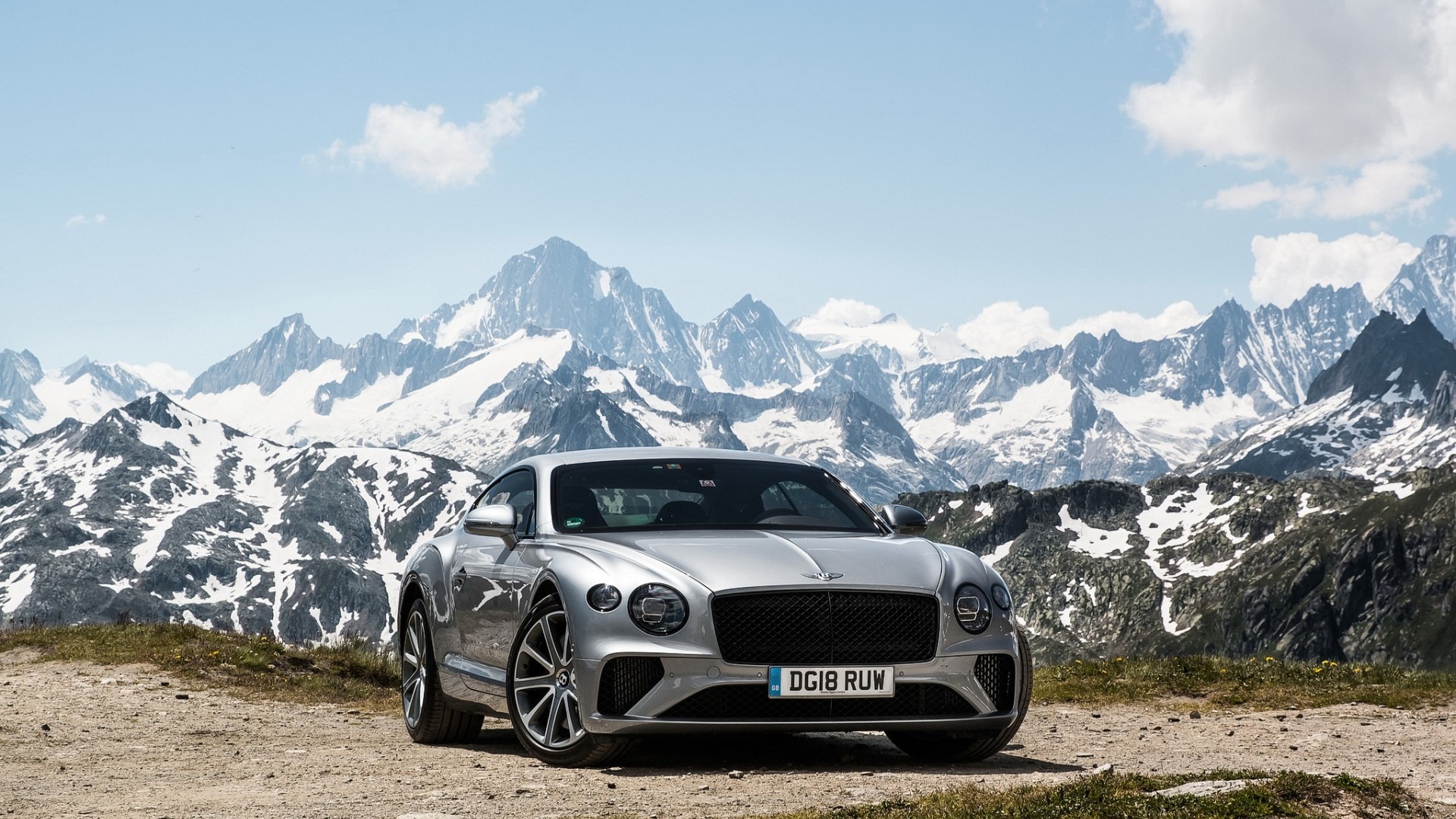 Bentley Continental GT in the Alps HD Wallpaper