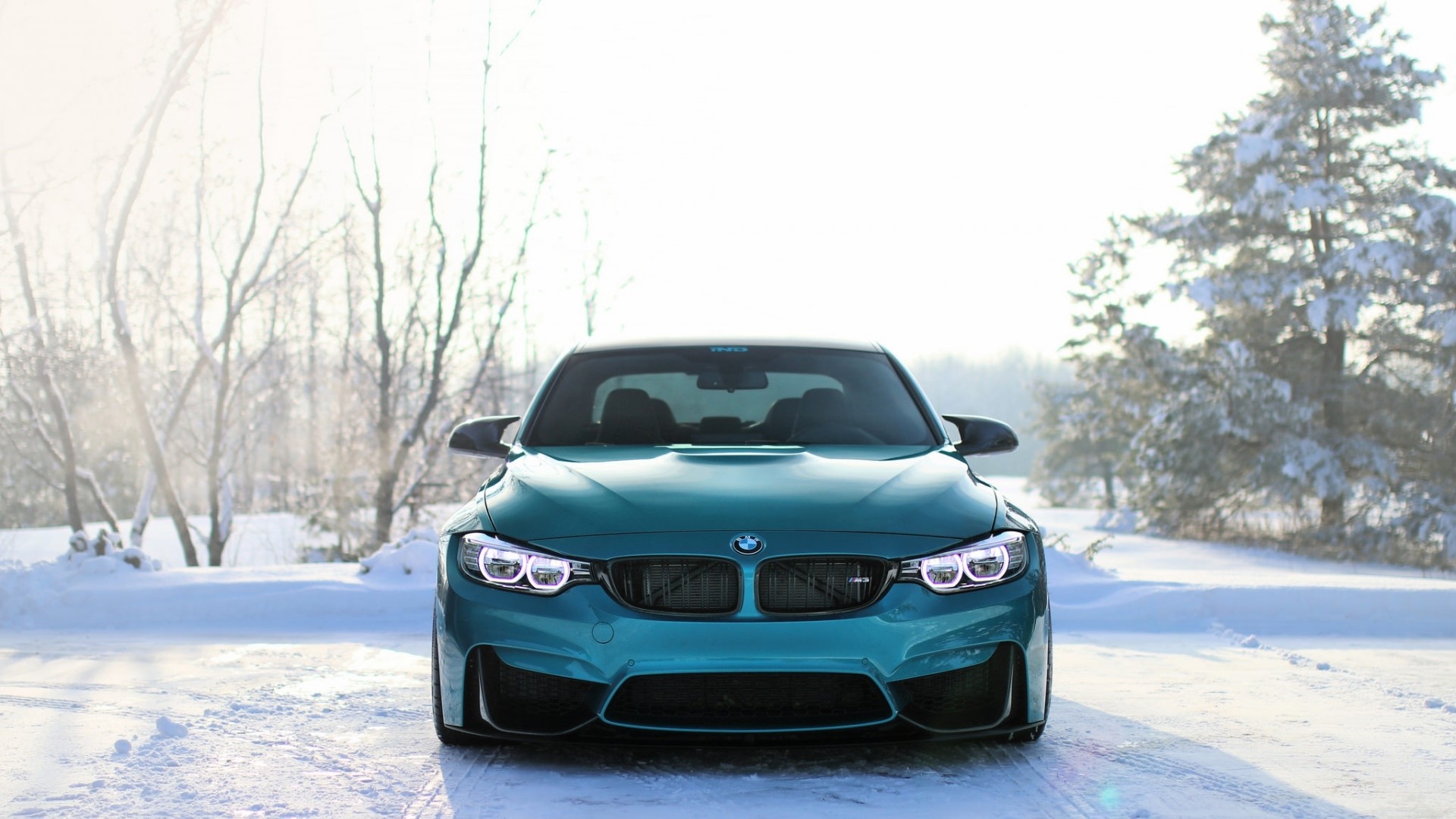 BMW M4 Coupe in Winter Landscape HD Wallpaper